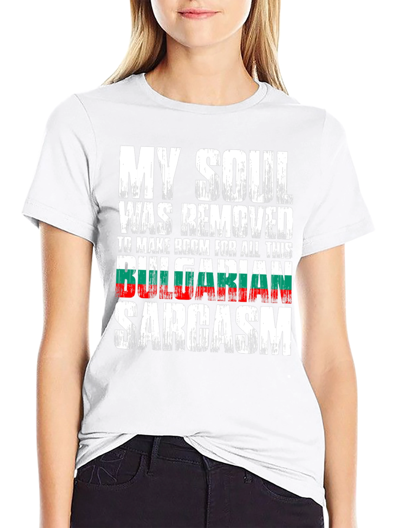 Black Funny Bulgarian Sarcasm T-Shirt view 9