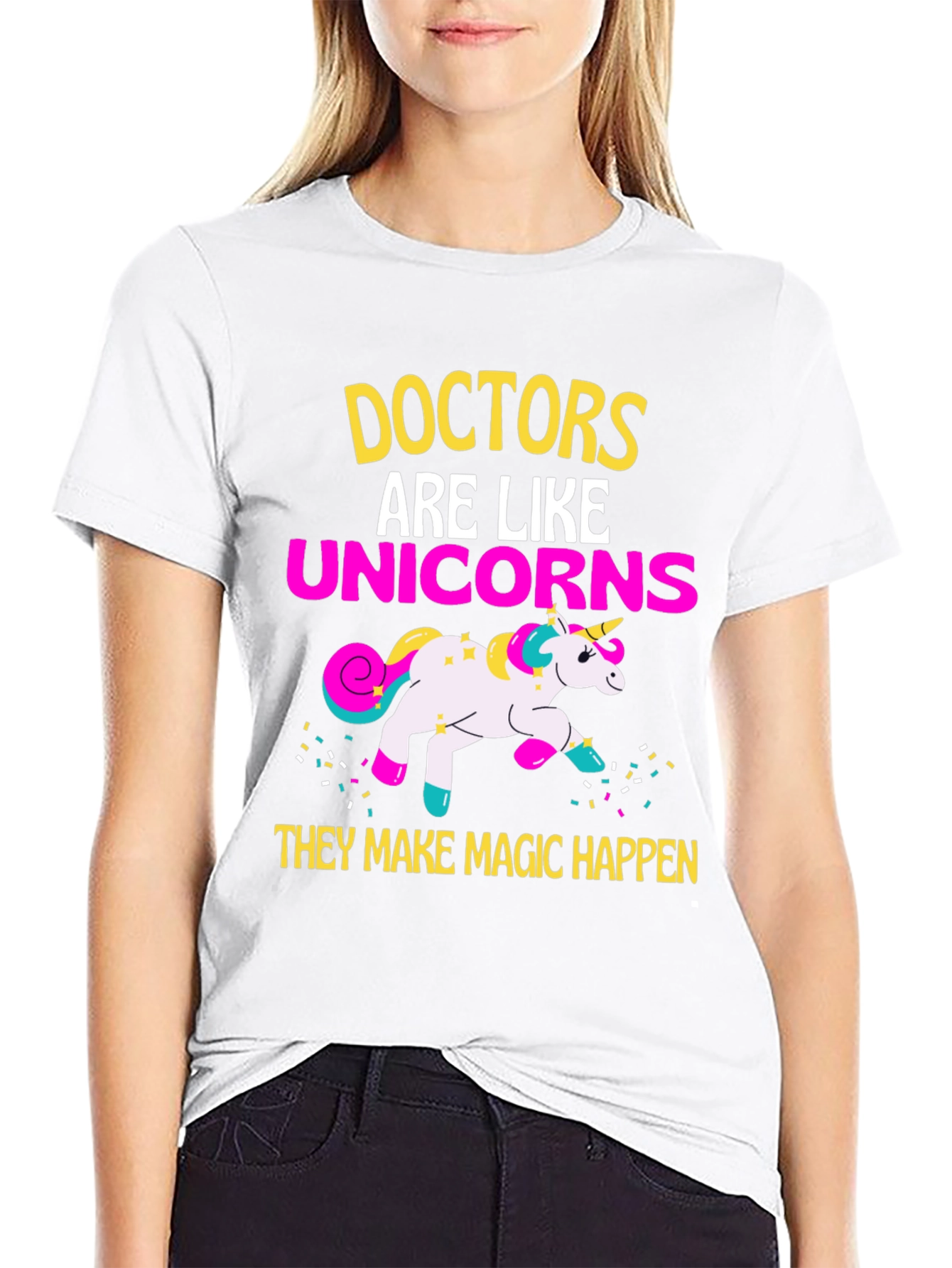 Black Doctors are Like Unicorns T-Shirt view 9
