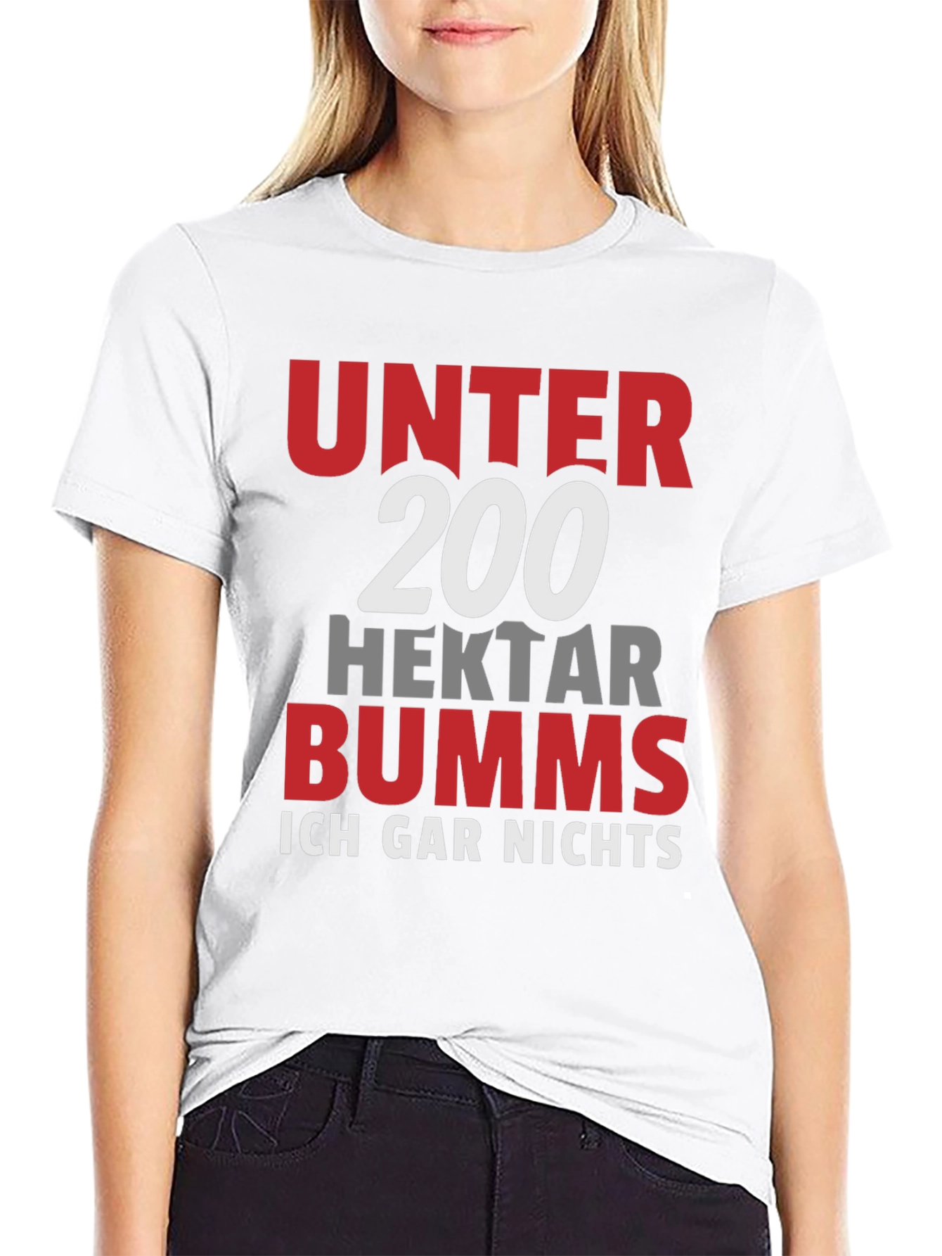 Black Unter 200 Hektar Bumms T-Shirt view 9