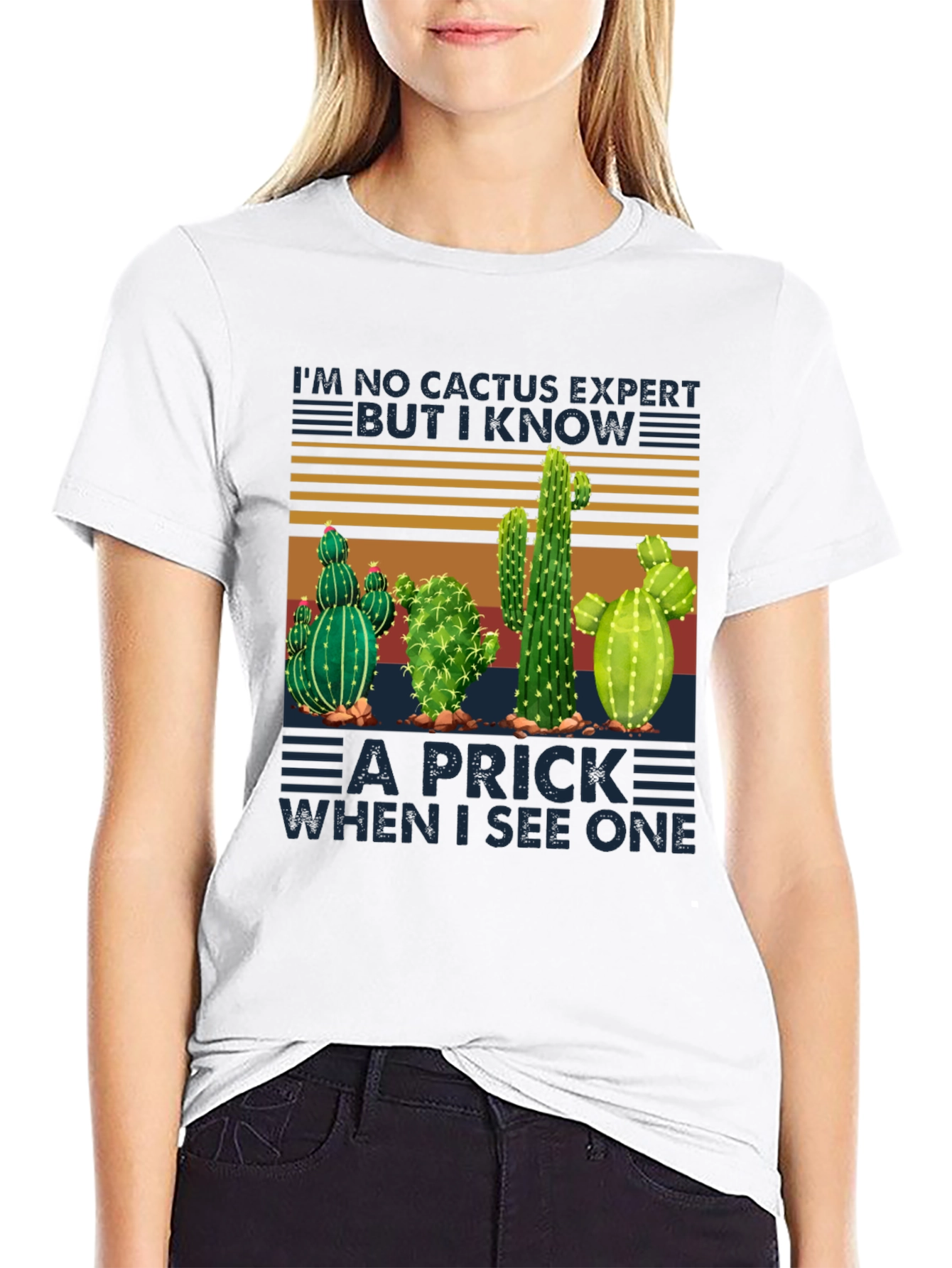 Black Cactus Expert Graphic Tee - Funny Plant Lover T-Shirt view 9