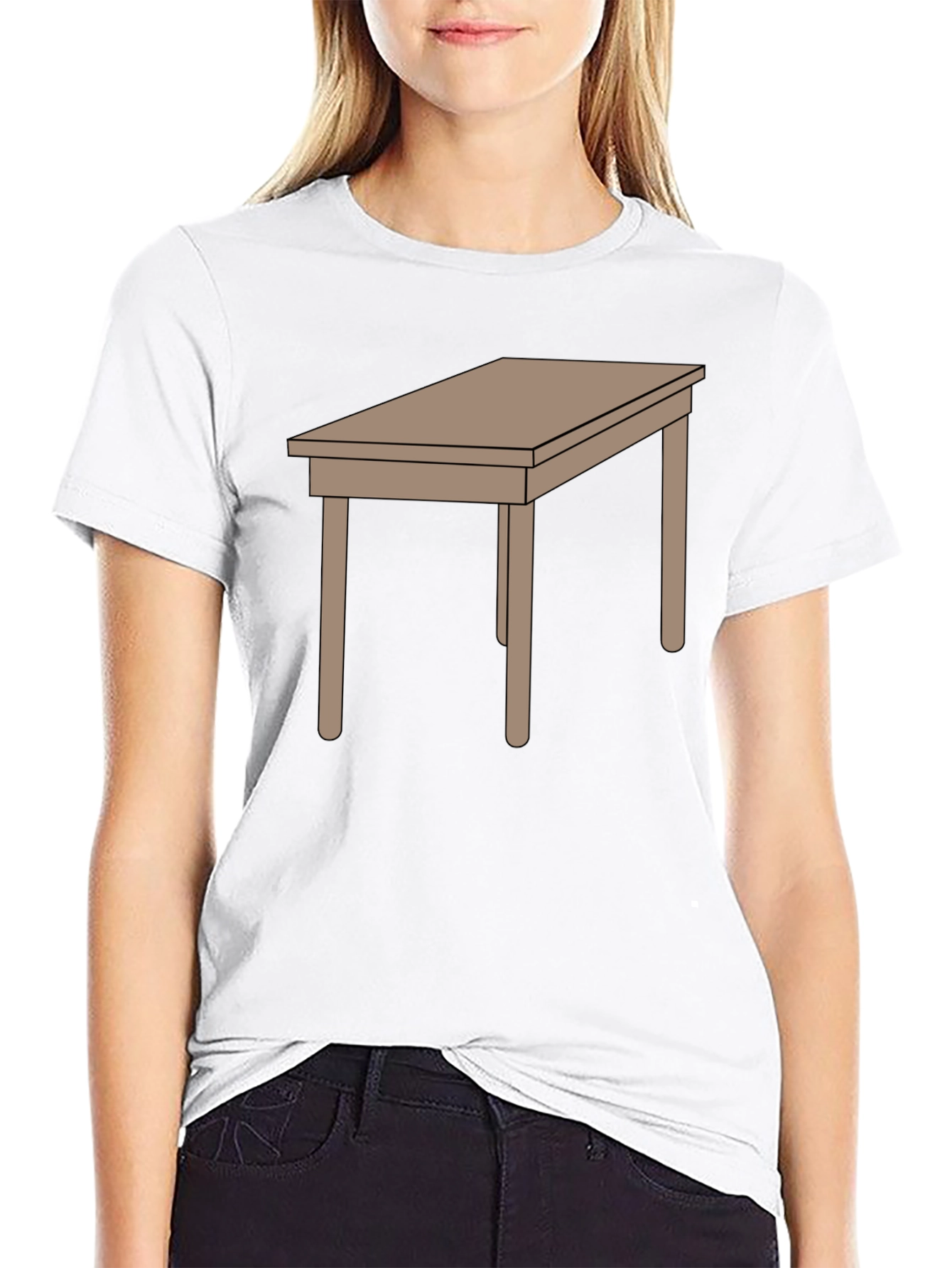 Black Table Graphic Tee - Stylish Comfort, Unique Design view 9