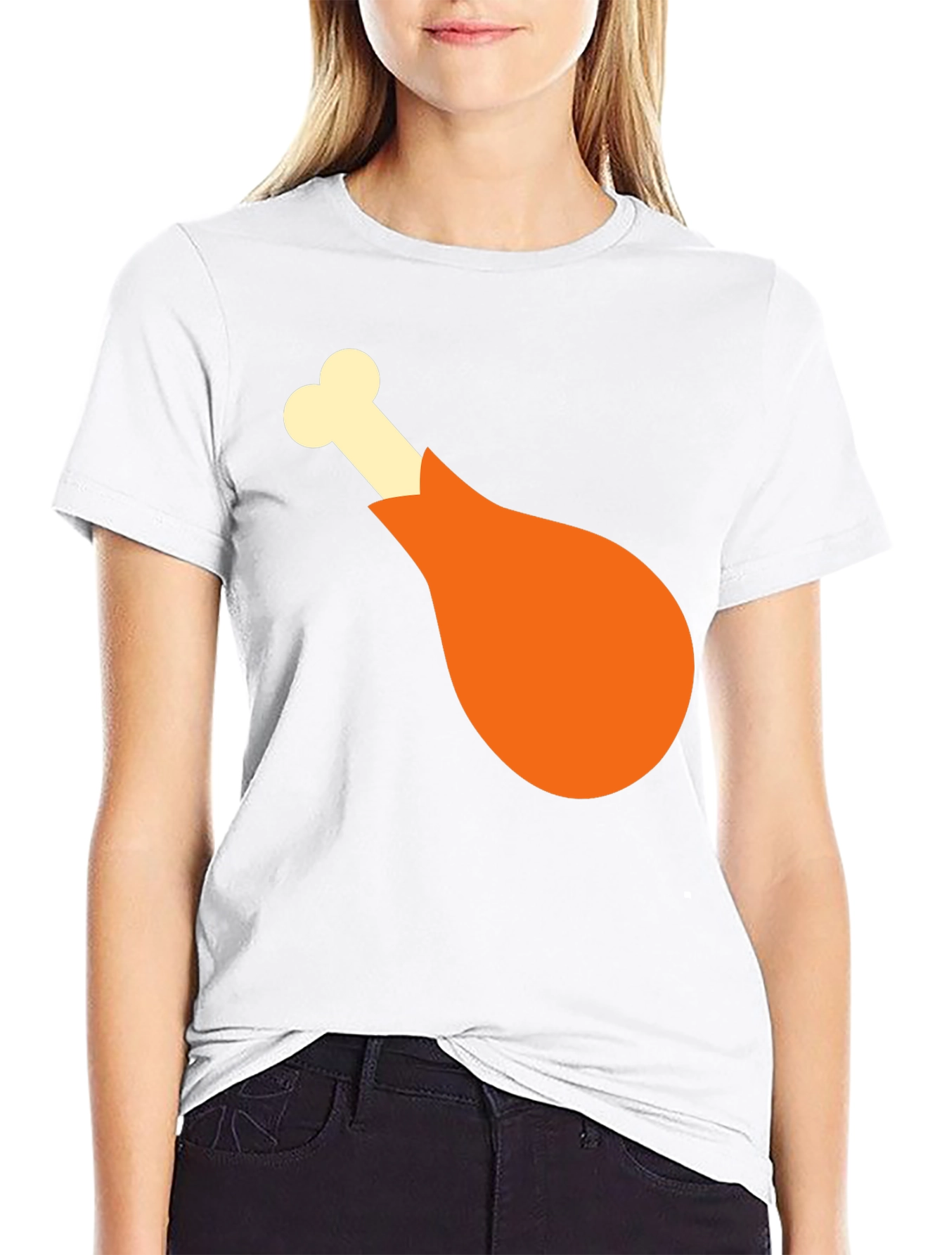 Black Funny Turkey Leg Graphic T-Shirt - Thanksgiving Tee view 9