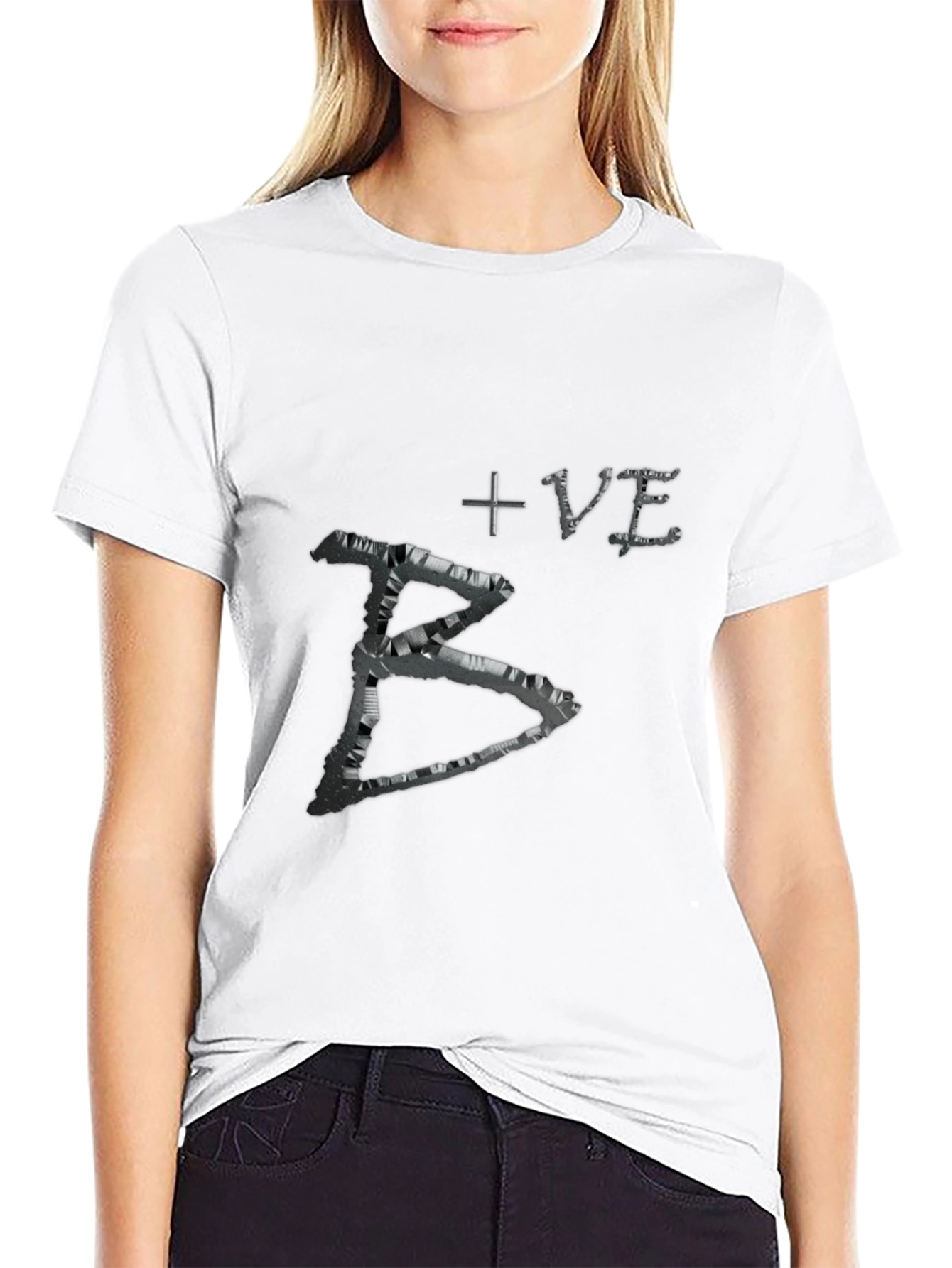 Black B+VE Graphic Tee view 9