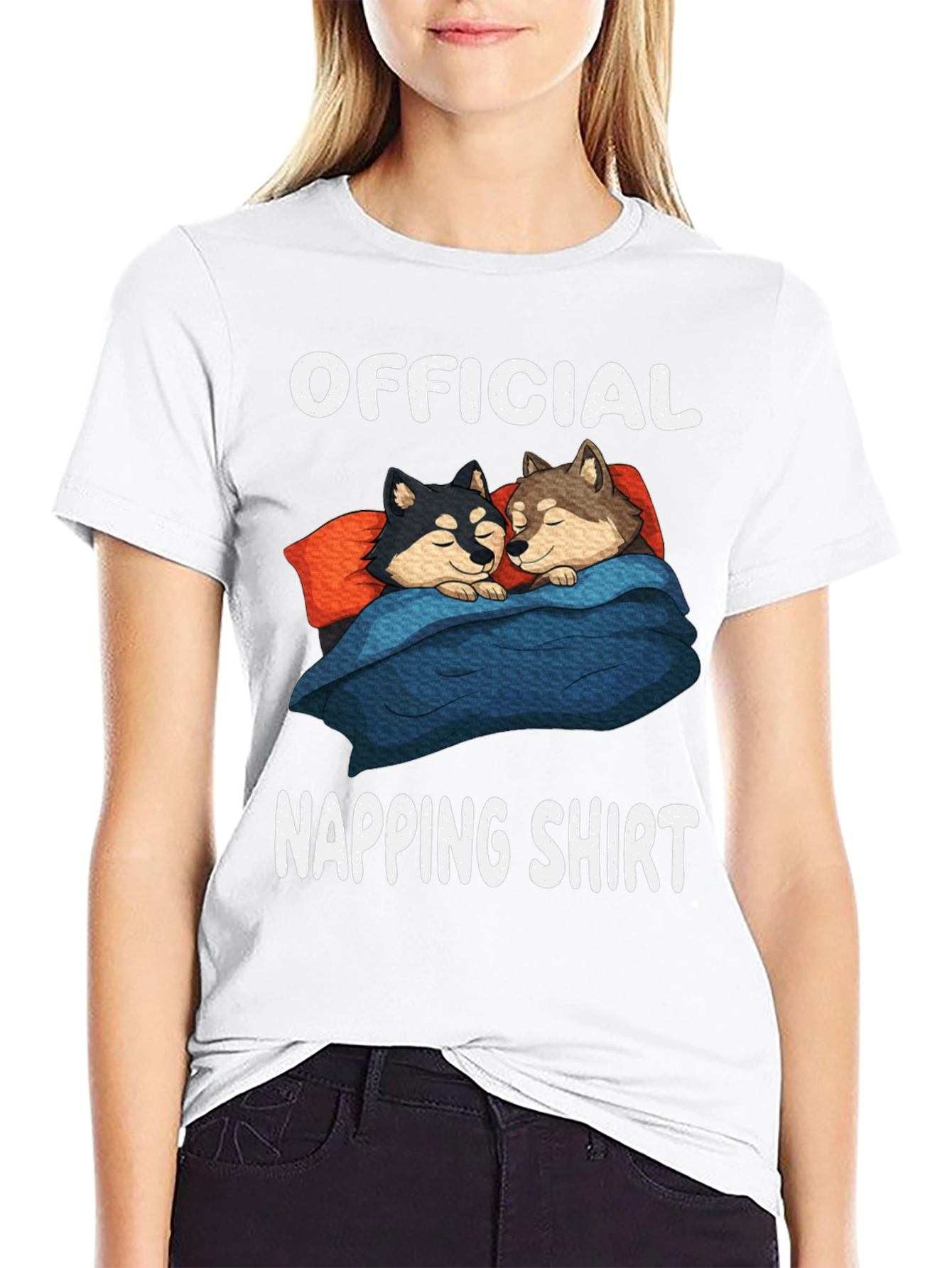 Black Official Napping Shirt - Sleeping Dogs Graphic Tee view 9