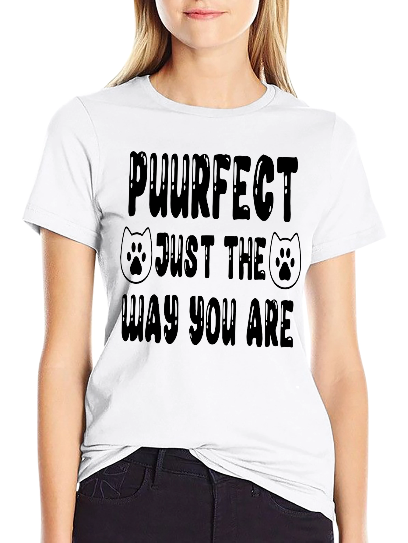 Purrfect Cat Lover T-Shirt - Just The Way You Are - 9