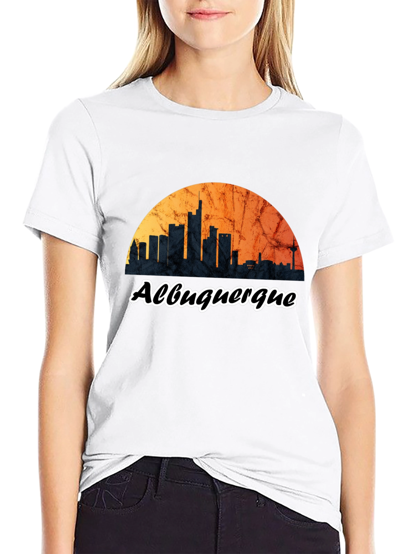 Albuquerque Skyline Black T-Shirt - 9