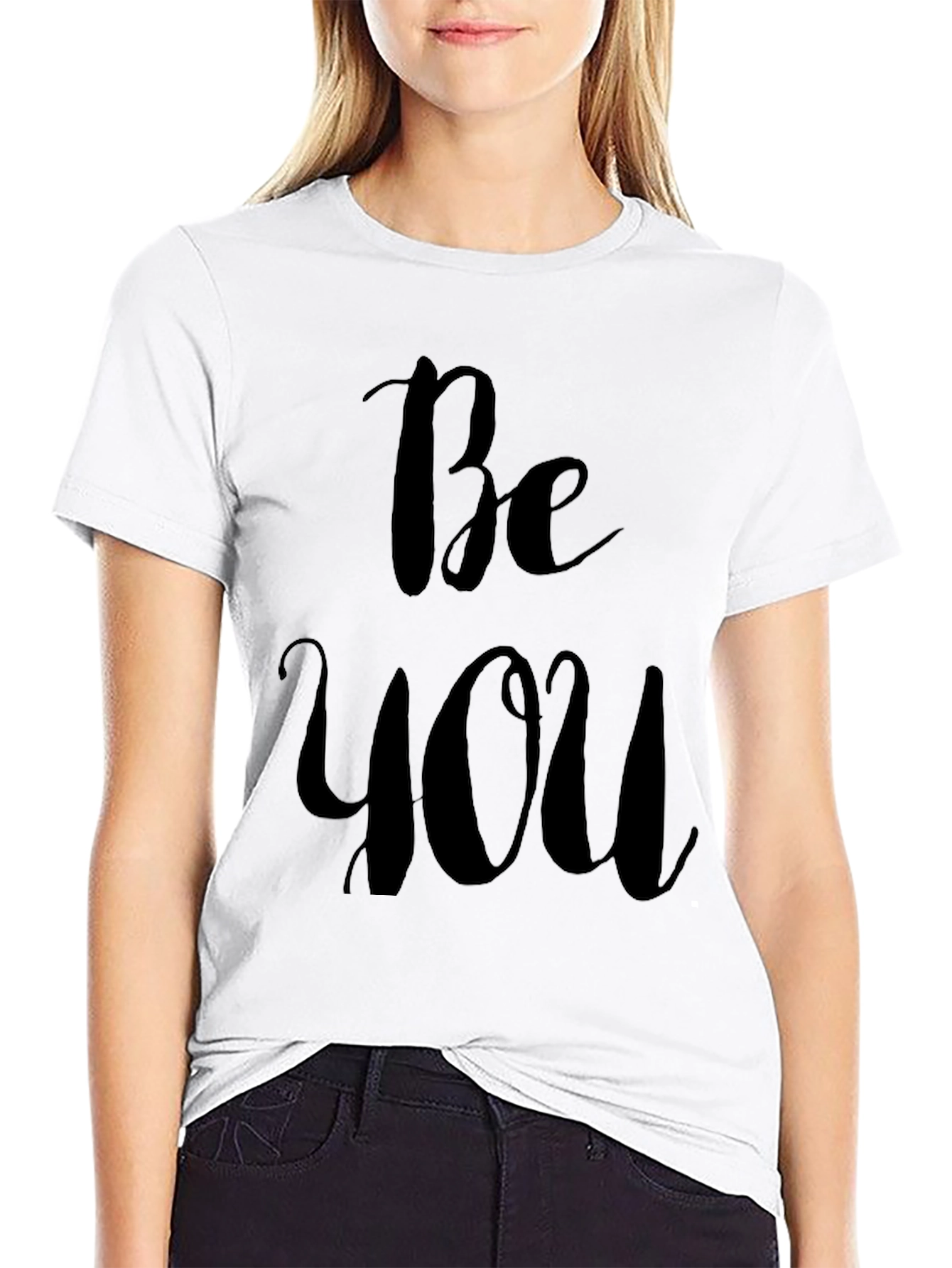 Black Be You Black Graphic T-Shirt view 9