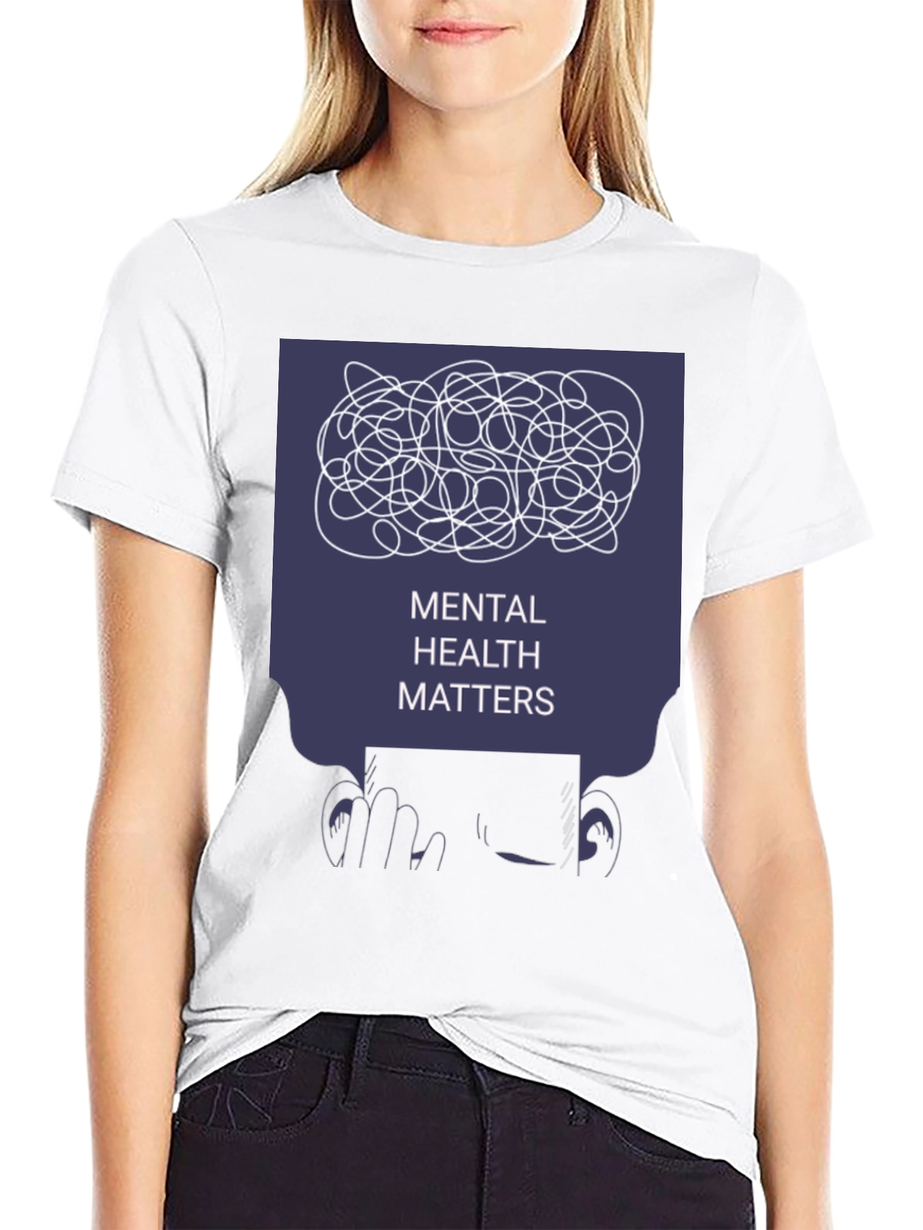 Black Mental Health Matters T-Shirt - Awareness & Support view 9