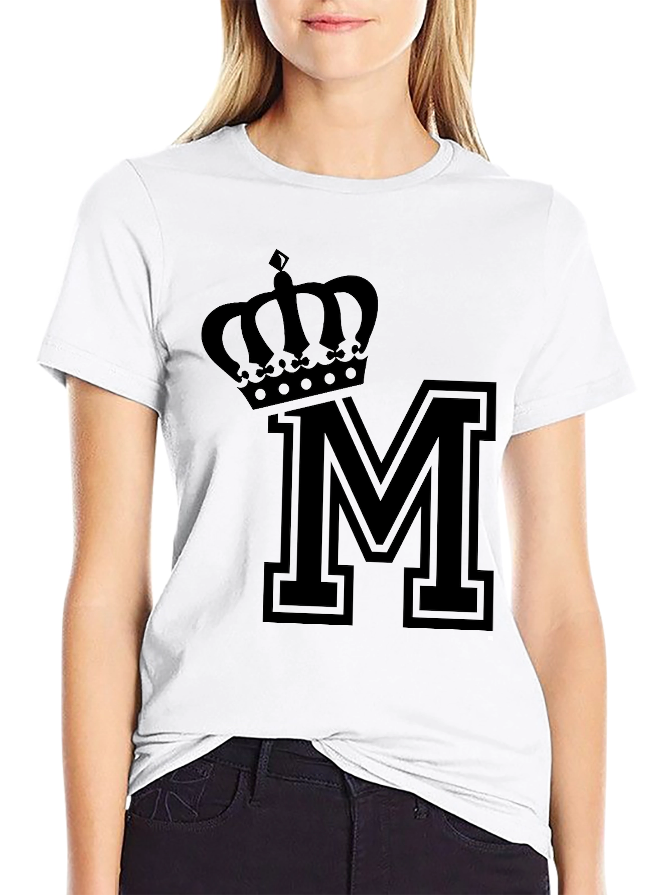 Black Crown M Black T-Shirt view 9