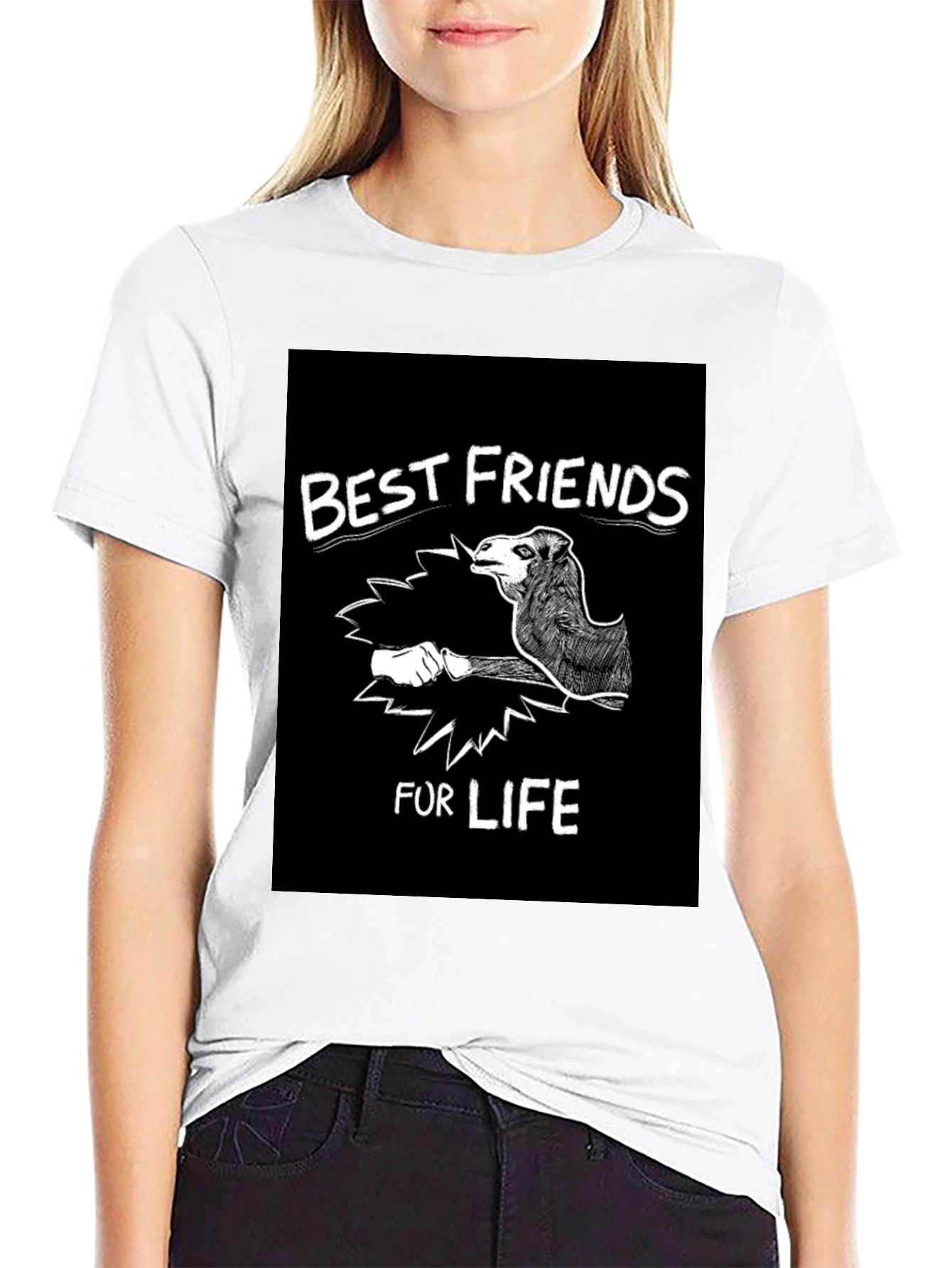 Black Best Friends for Life T-Shirt view 9