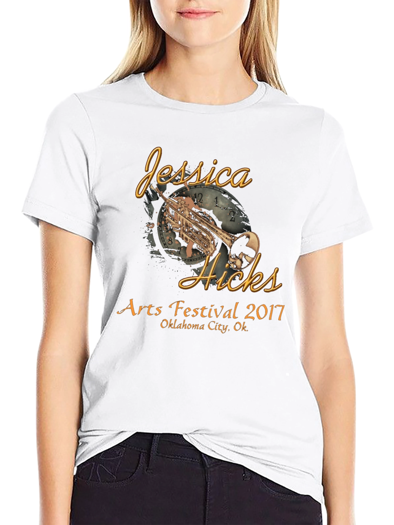 Black Jessica Hicks Arts Festival 2017 Black T-Shirt view 9
