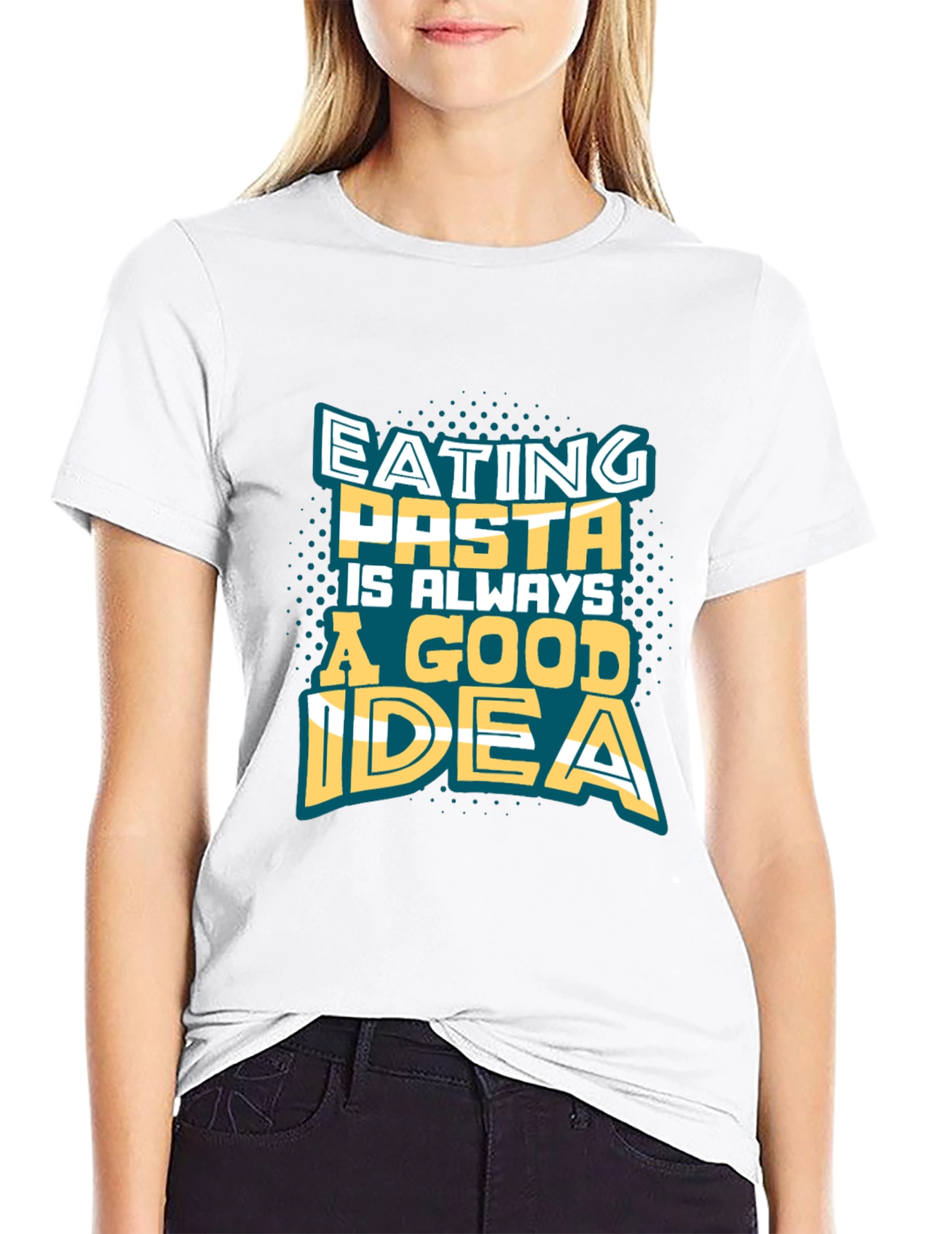 Black Pasta Lover Tee - Eating Pasta Is Always A Good Idea view 9