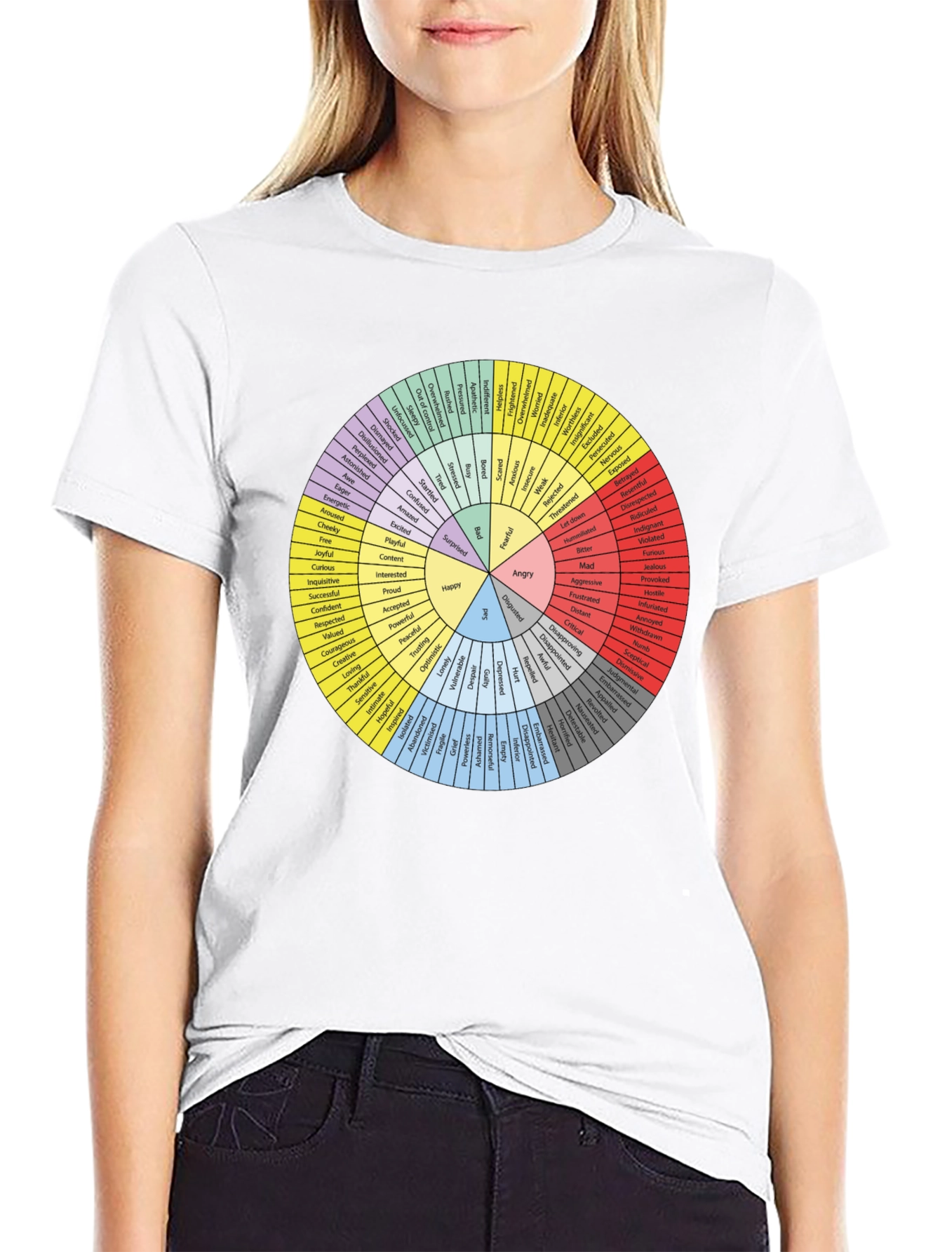 Emotions Wheel Graphic Tee - Express Yourself! - 9