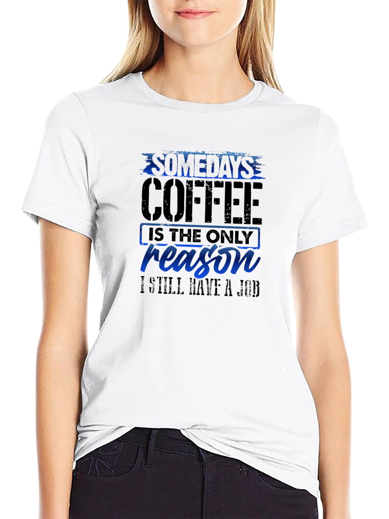 Black Coffee Reason T-Shirt Funny Job Tee view 9