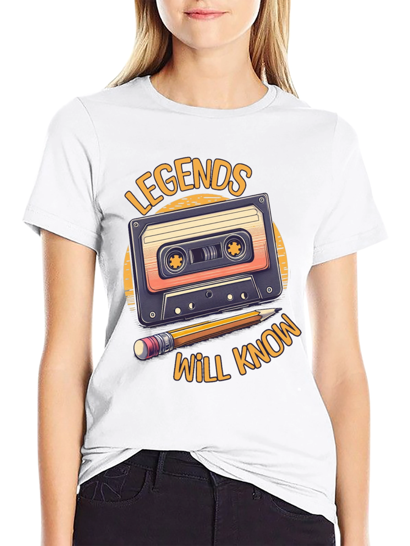 Black Legends Cassette Tape T-Shirt view 9