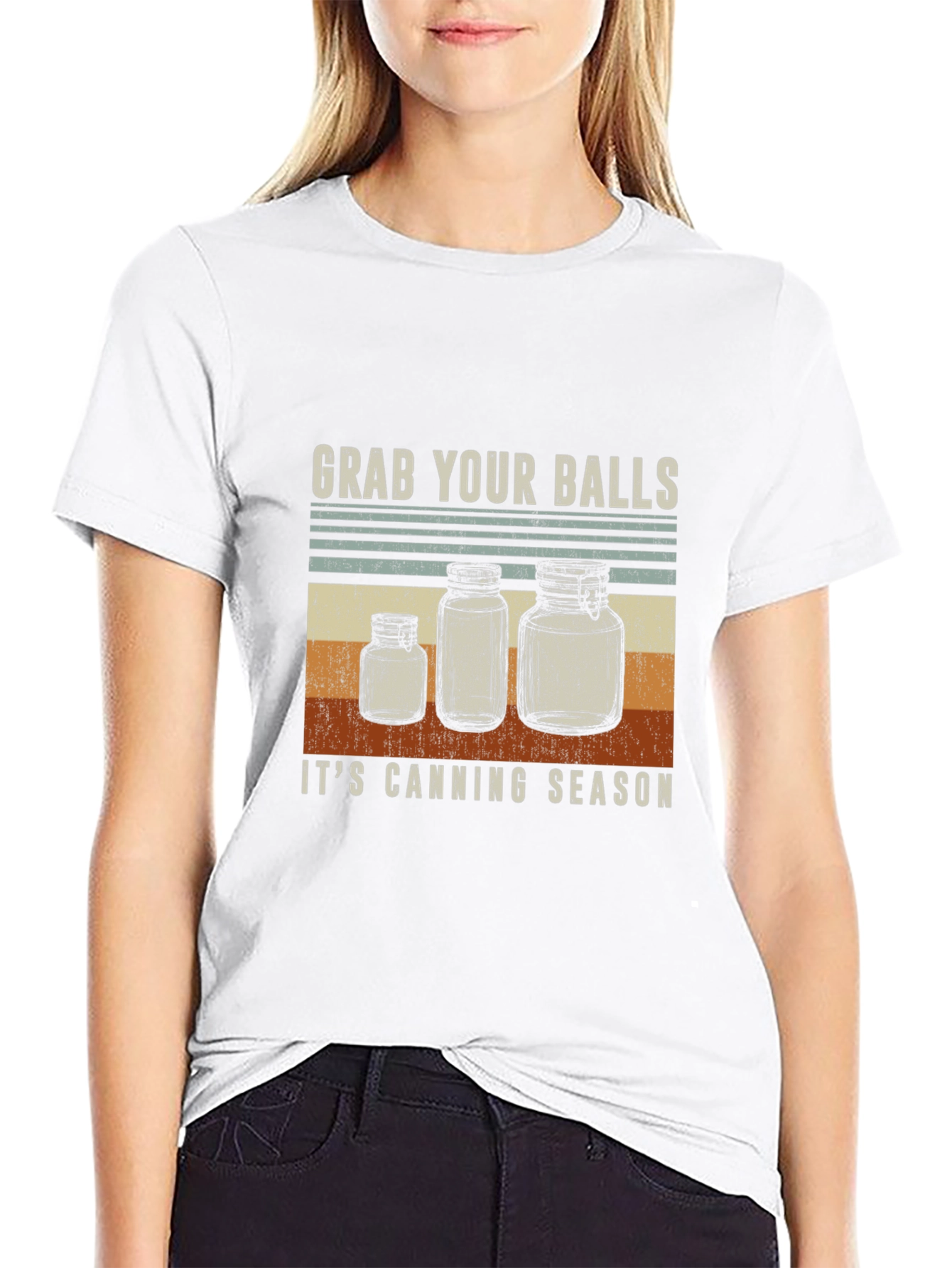 Black Grab Your Balls It's Canning Season T-Shirt view 9