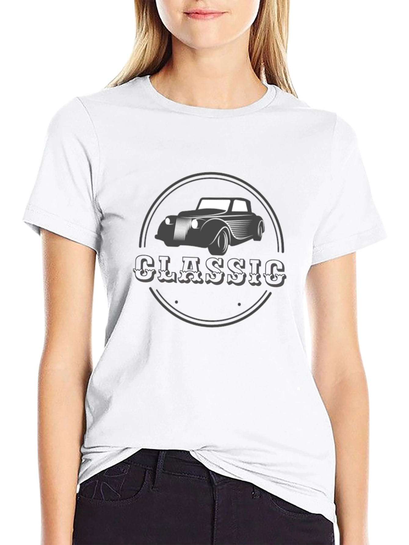 Black Classic Car Graphic T-Shirt - Black view 9