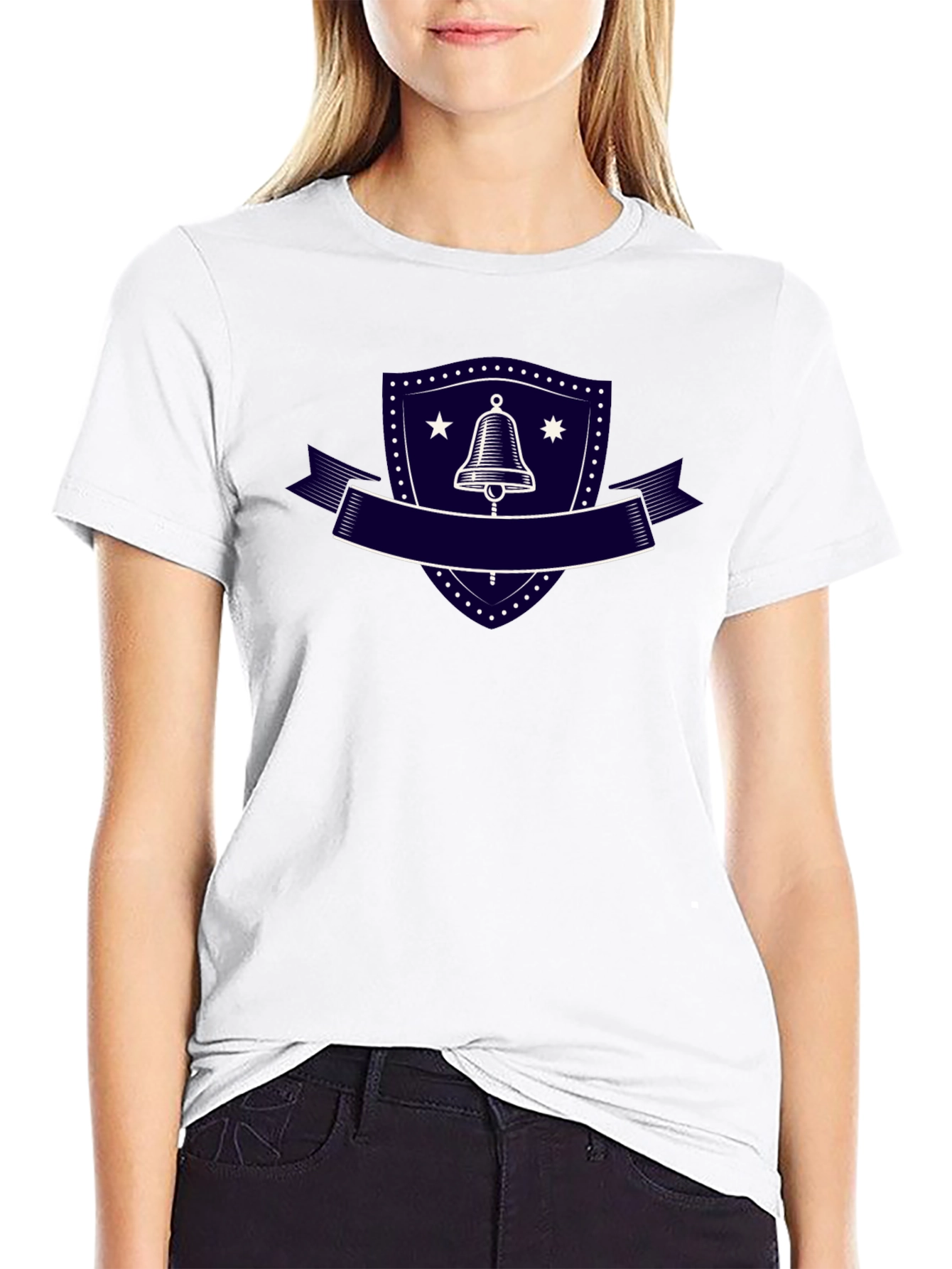 Bell Crest Graphic Tee - Black - 9