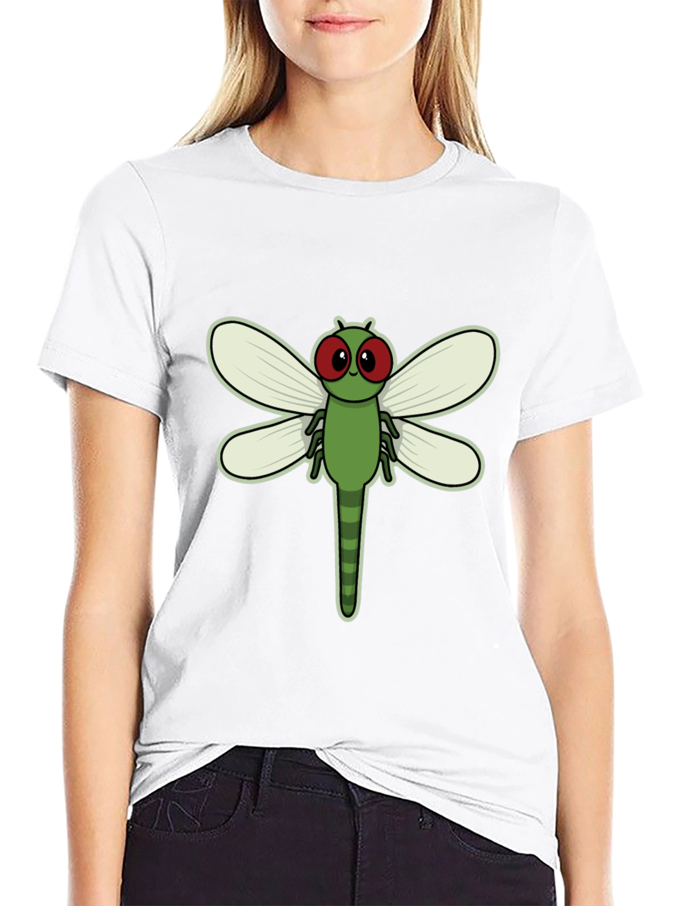 Dragonfly Graphic Tee - Black Cotton Comfort - 9