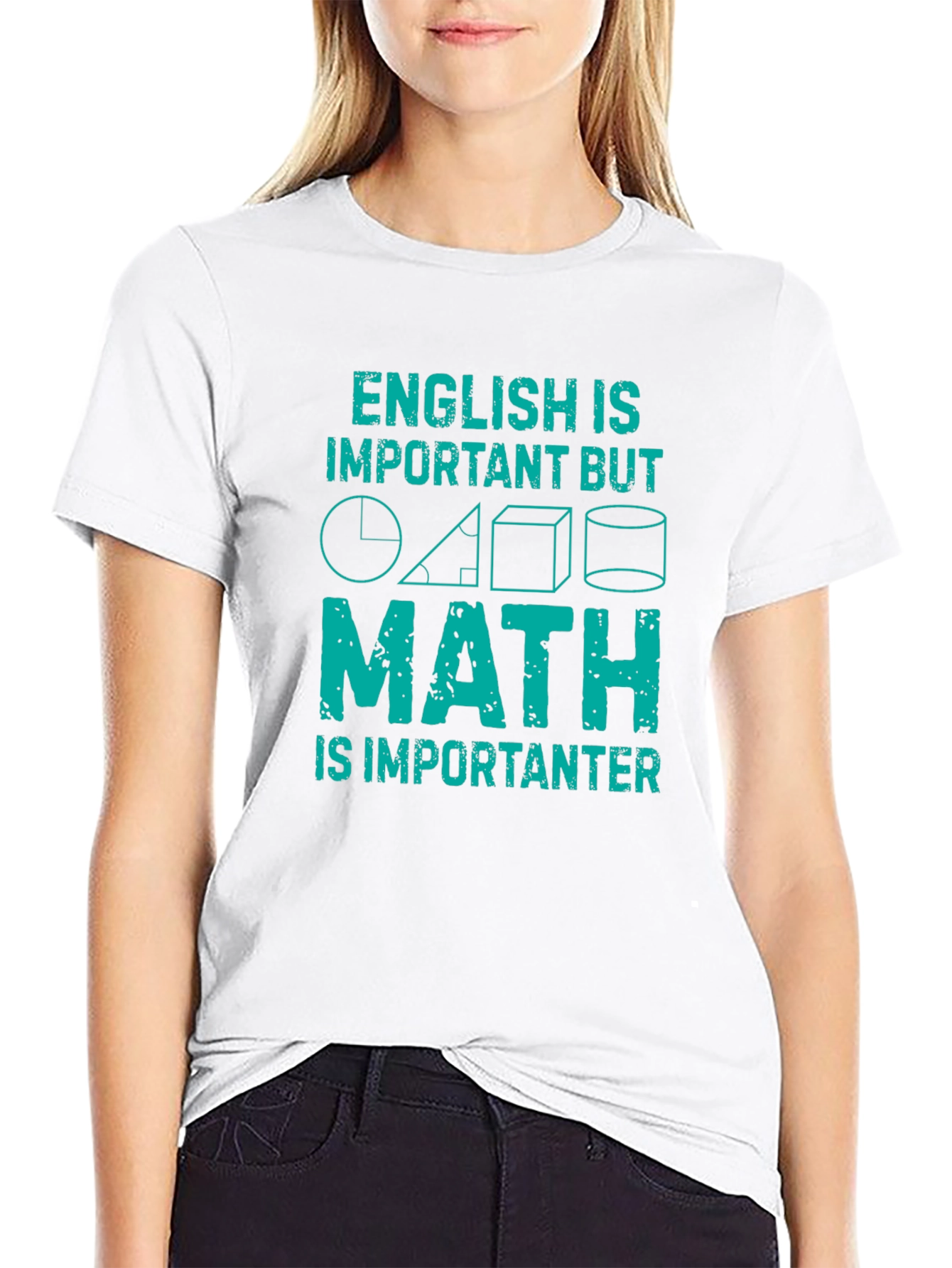 Black Math is Importanter T-Shirt - Funny Math Lover Tee view 9