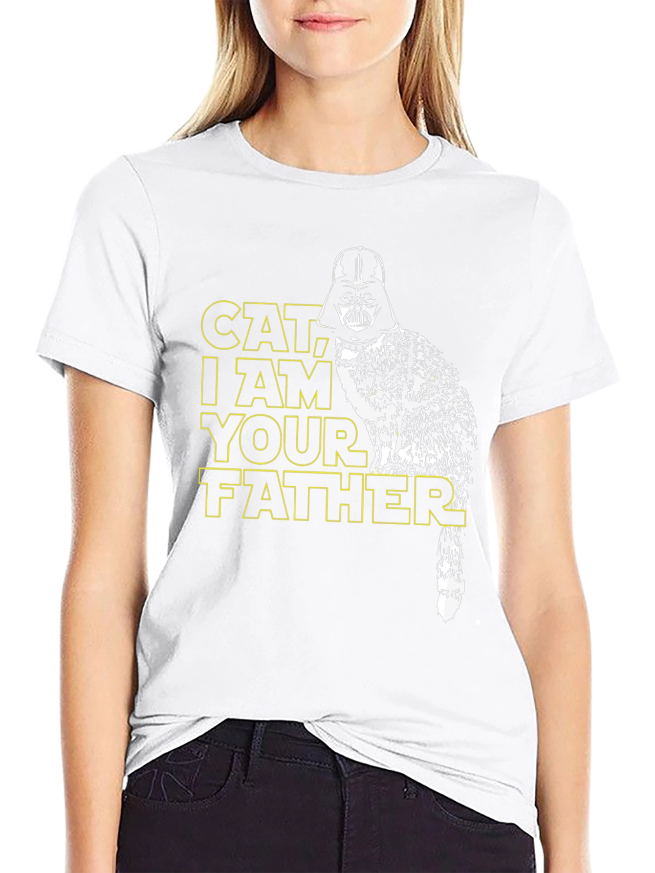 Black Cat I Am Your Father Graphic Tee view 9