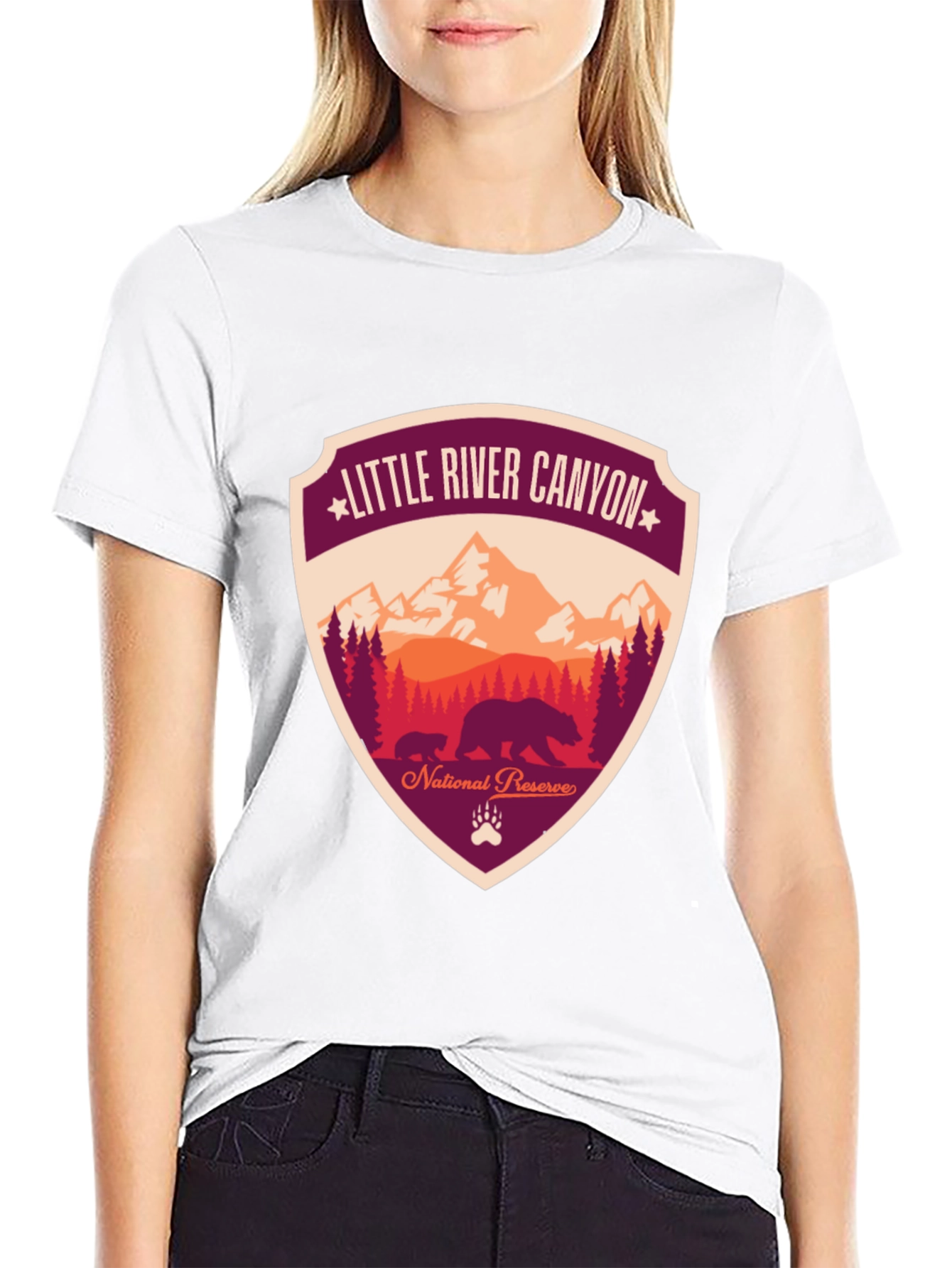 Black Little River Canyon National Reserve T-Shirt view 9