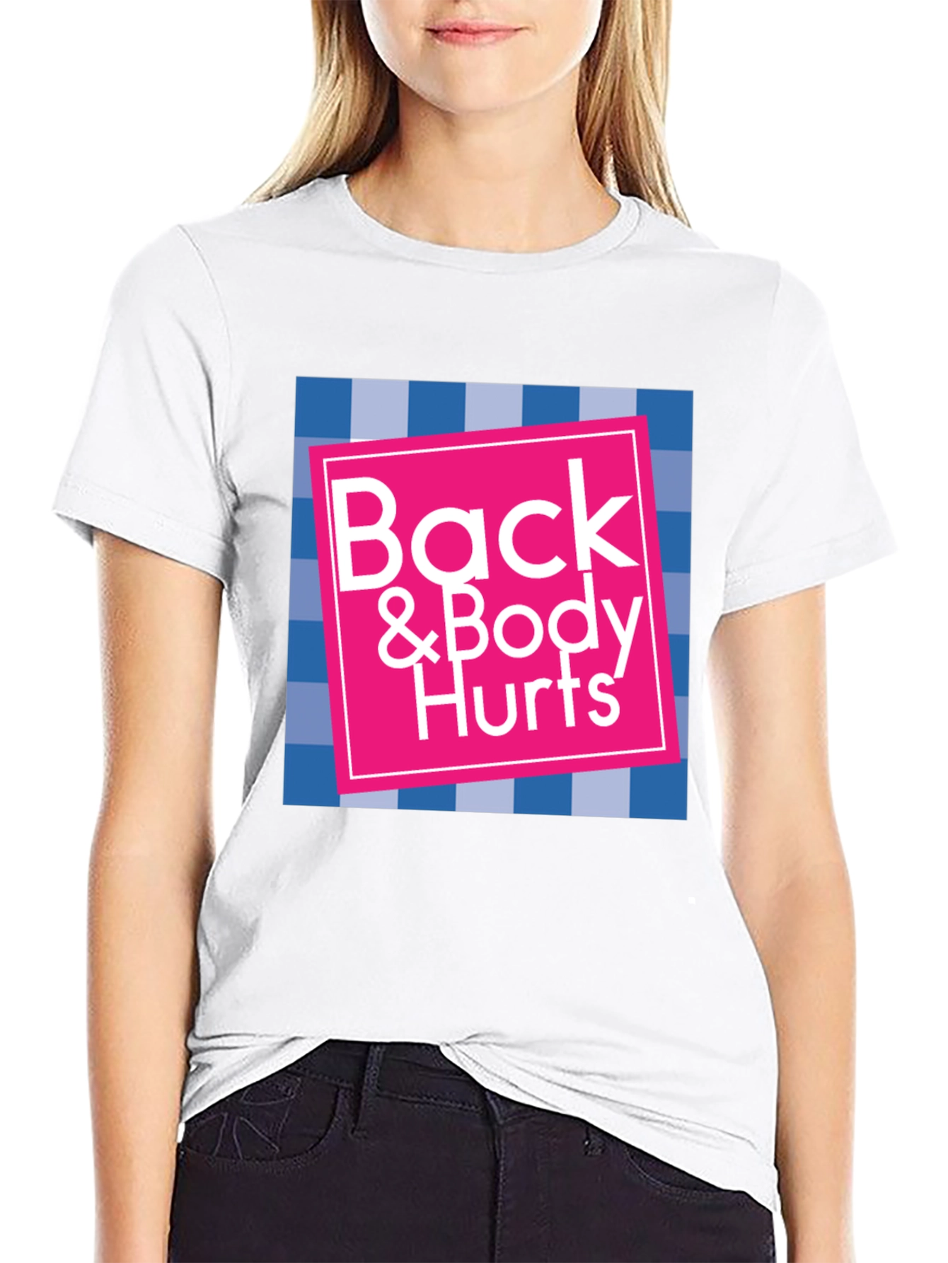 Black Back & Body Hurts Graphic T-Shirt view 9