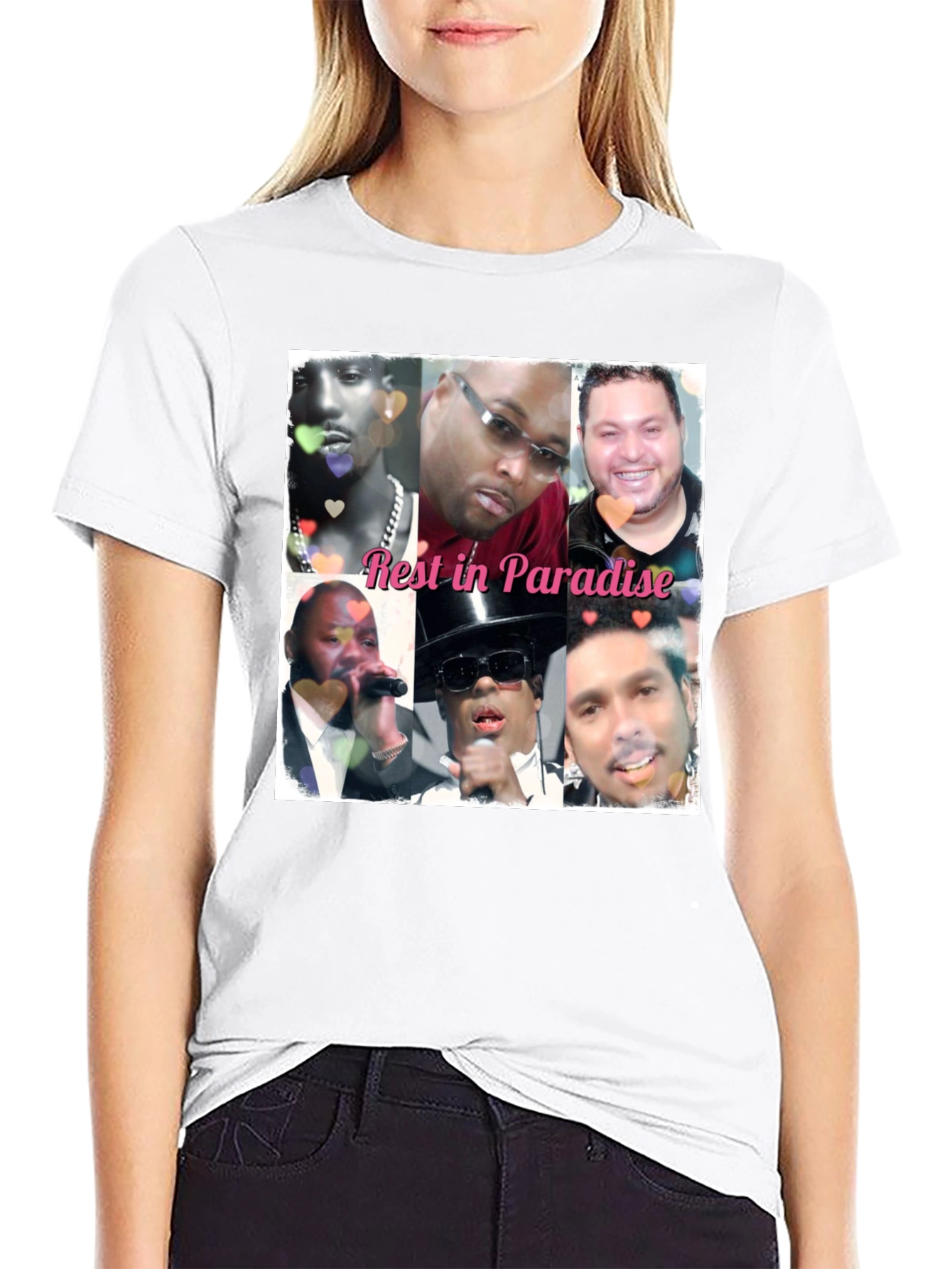 Black Rest in Paradise Memorial Tribute T-Shirt view 9