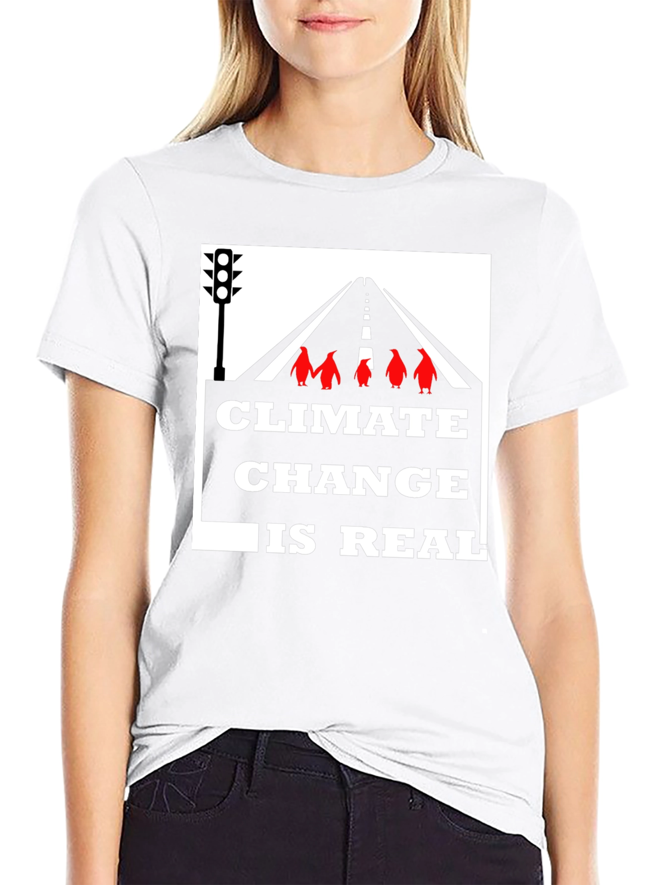 Black Climate Change Awareness Graphic Tee - Black view 9