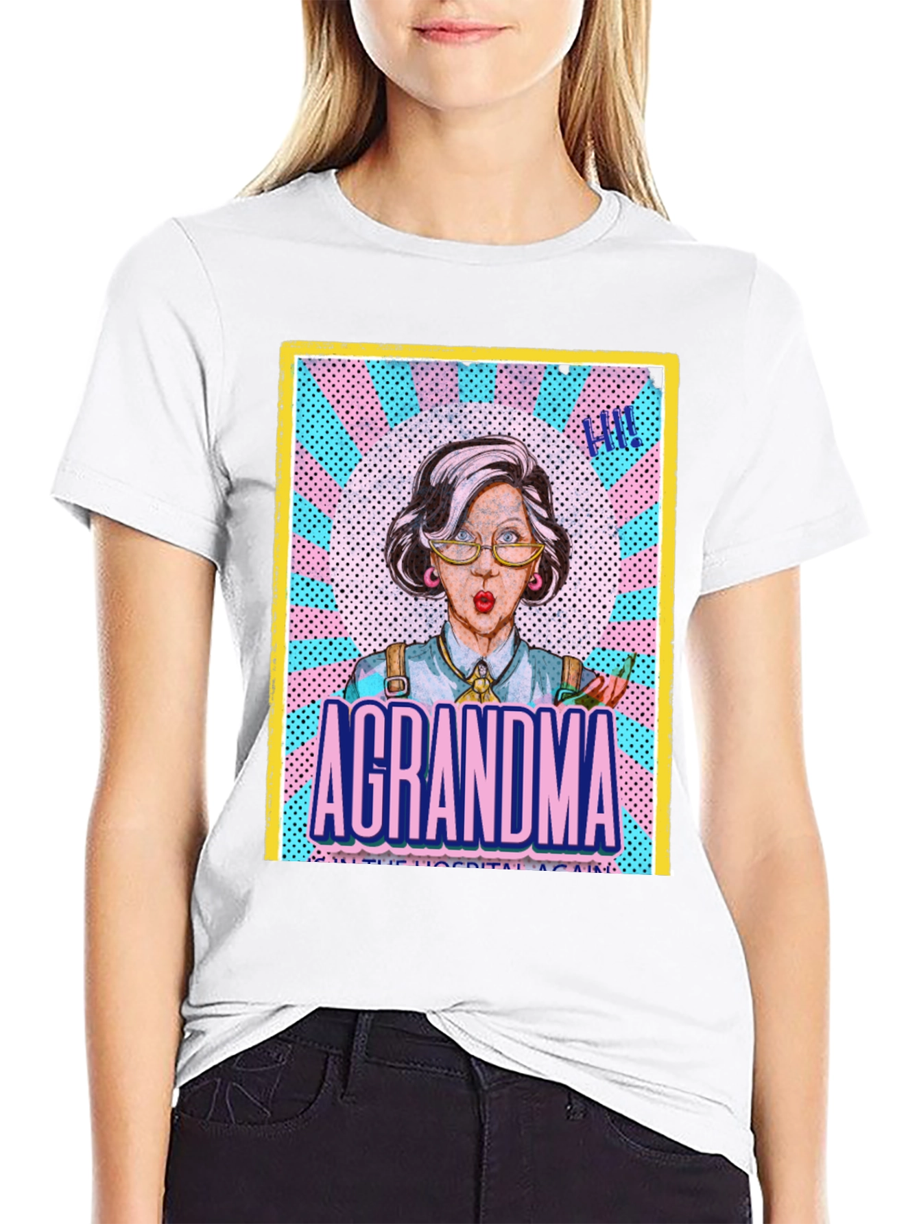 Black A GRANDMA T-Shirt - Unisex view 9