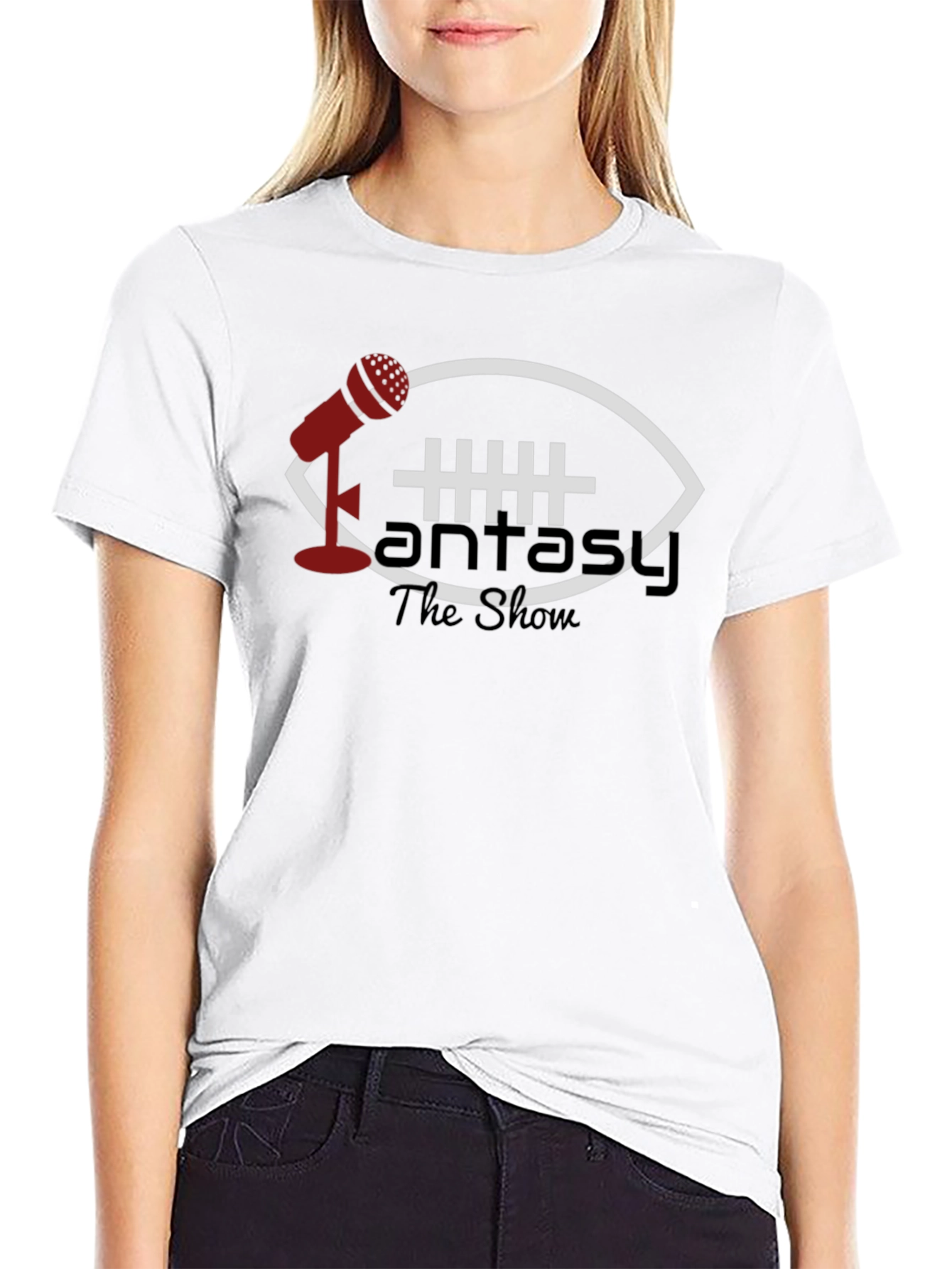 Black Fantasy Football Show T-Shirt - Premium Cotton Tee view 9