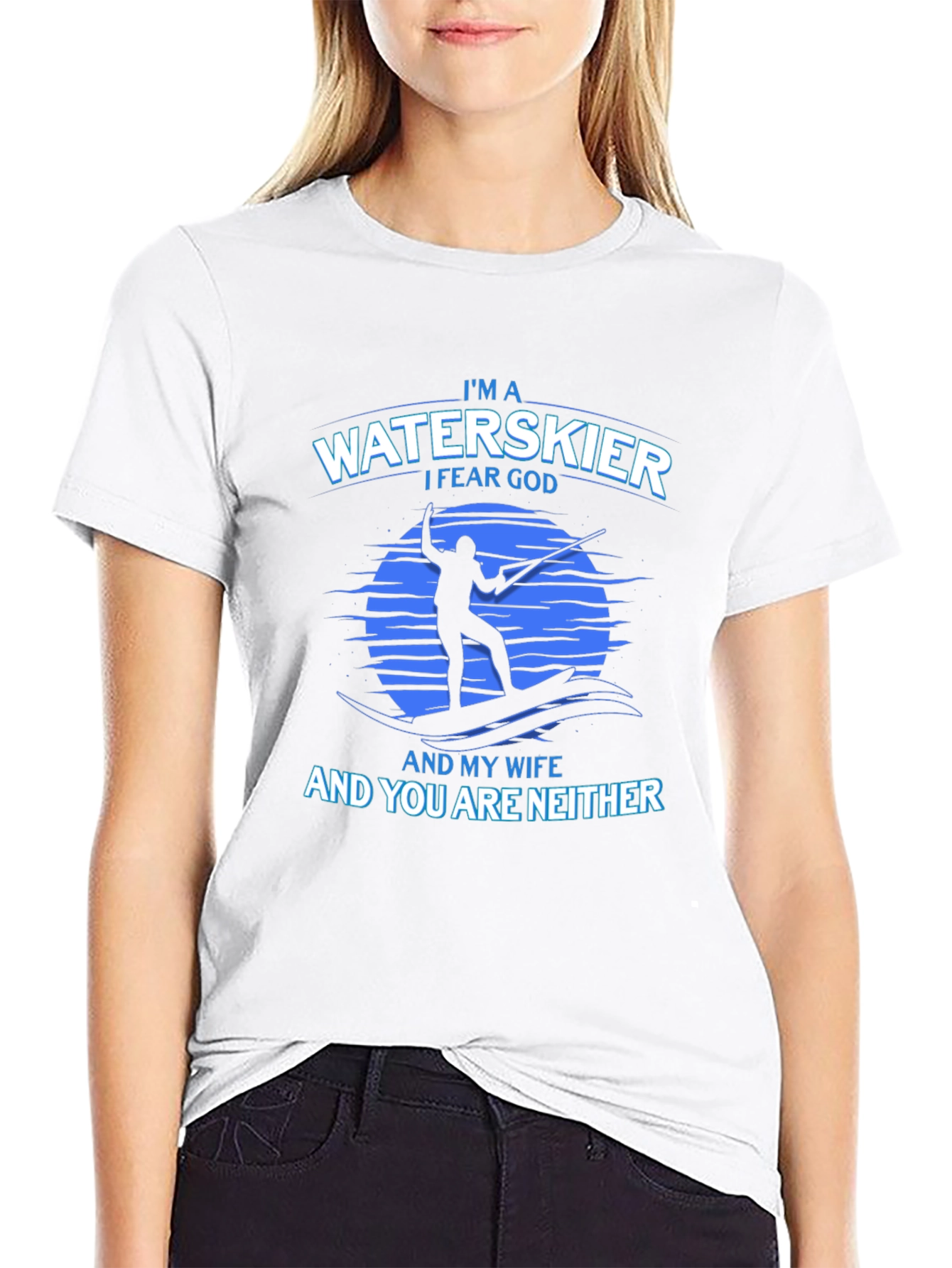 Black Waterskier I Fear God T-Shirt view 9