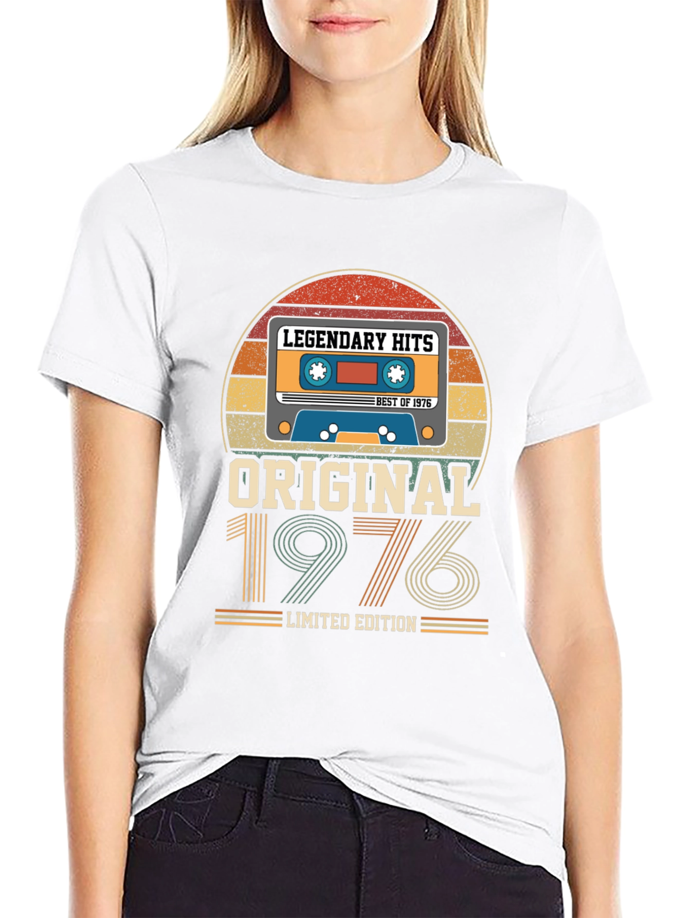 Black Original 1976 Legendary Hits Graphic T-Shirt view 9