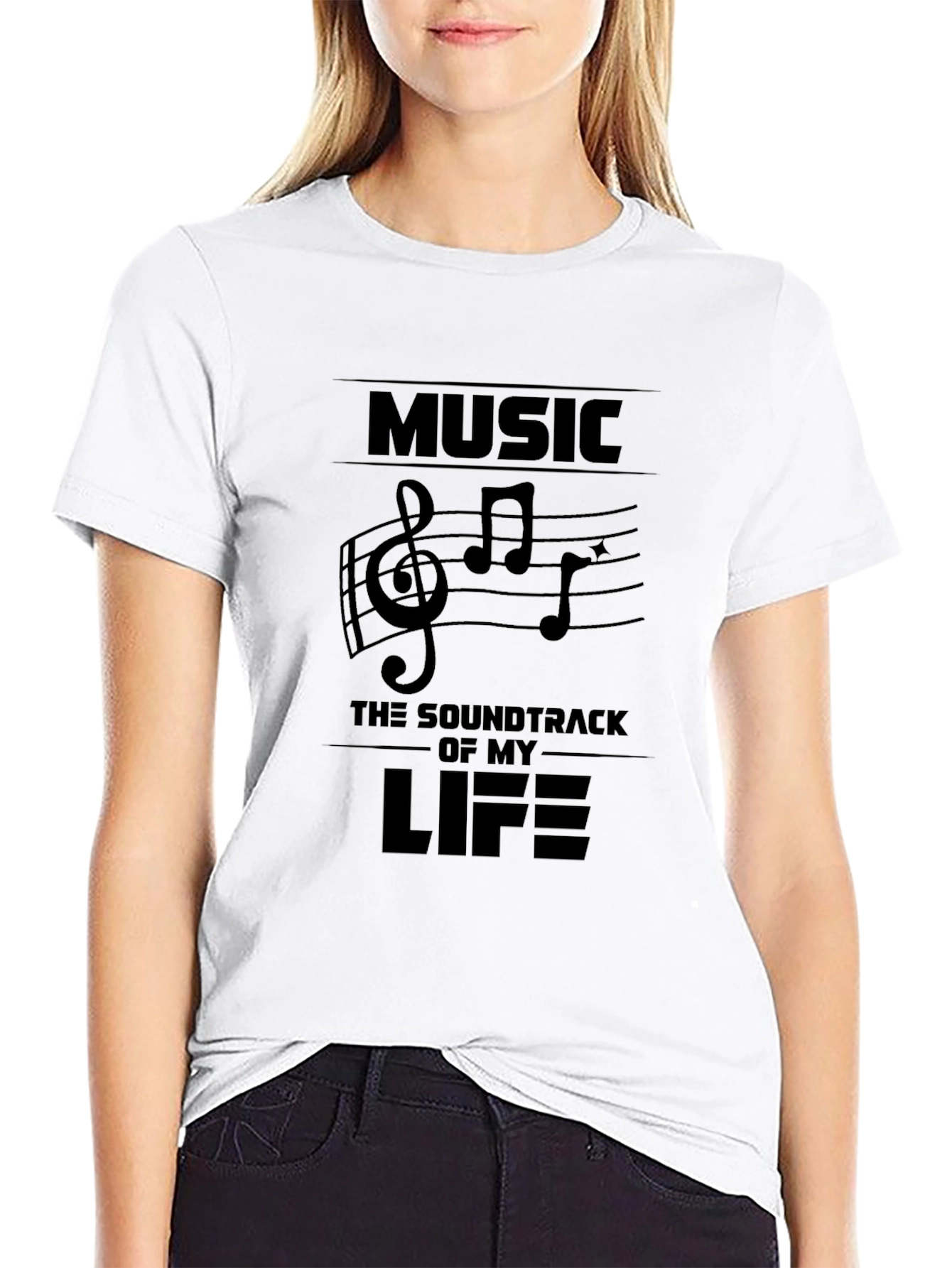 Black Music is My Life Graphic T-Shirt view 9