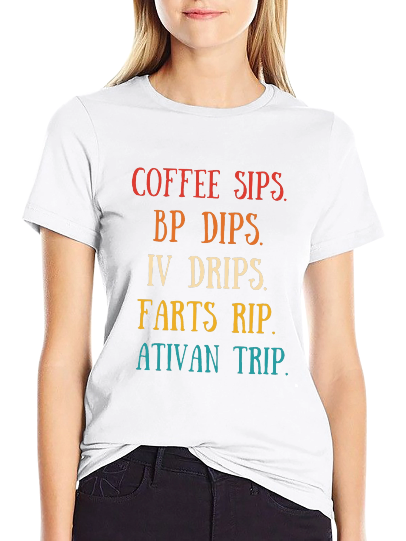 Black Coffee Sips BP Dips Funny Graphic Tee view 9