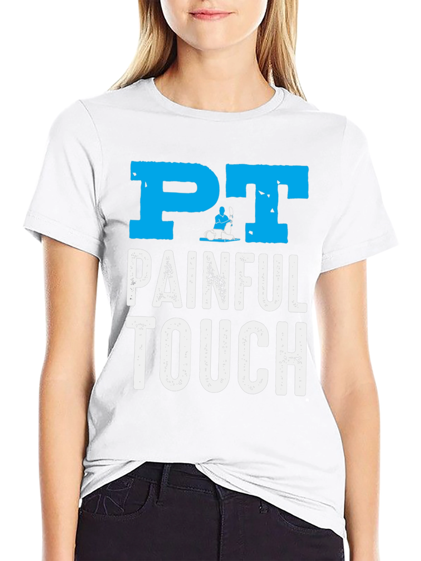 Black PT Painful Touch Graphic Tee - Physical Therapy Shirt view 9