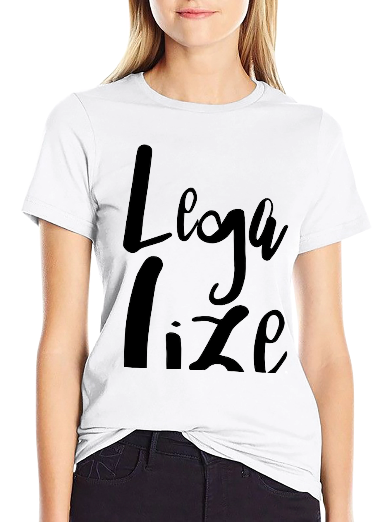 Black Legalize Black T-Shirt view 9