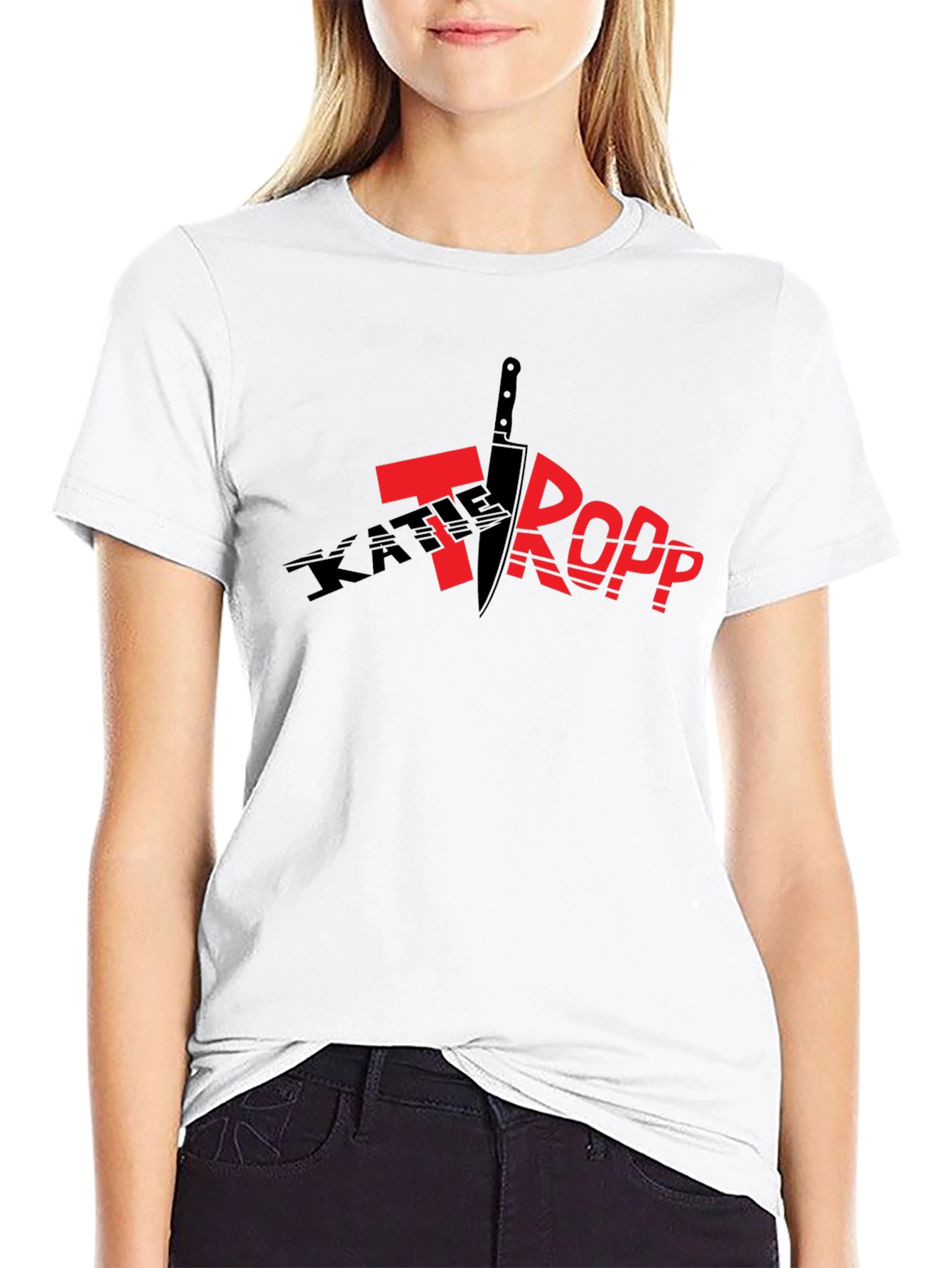 Black Kate Ropp Graphic Tee - Black Novelty Shirt view 9