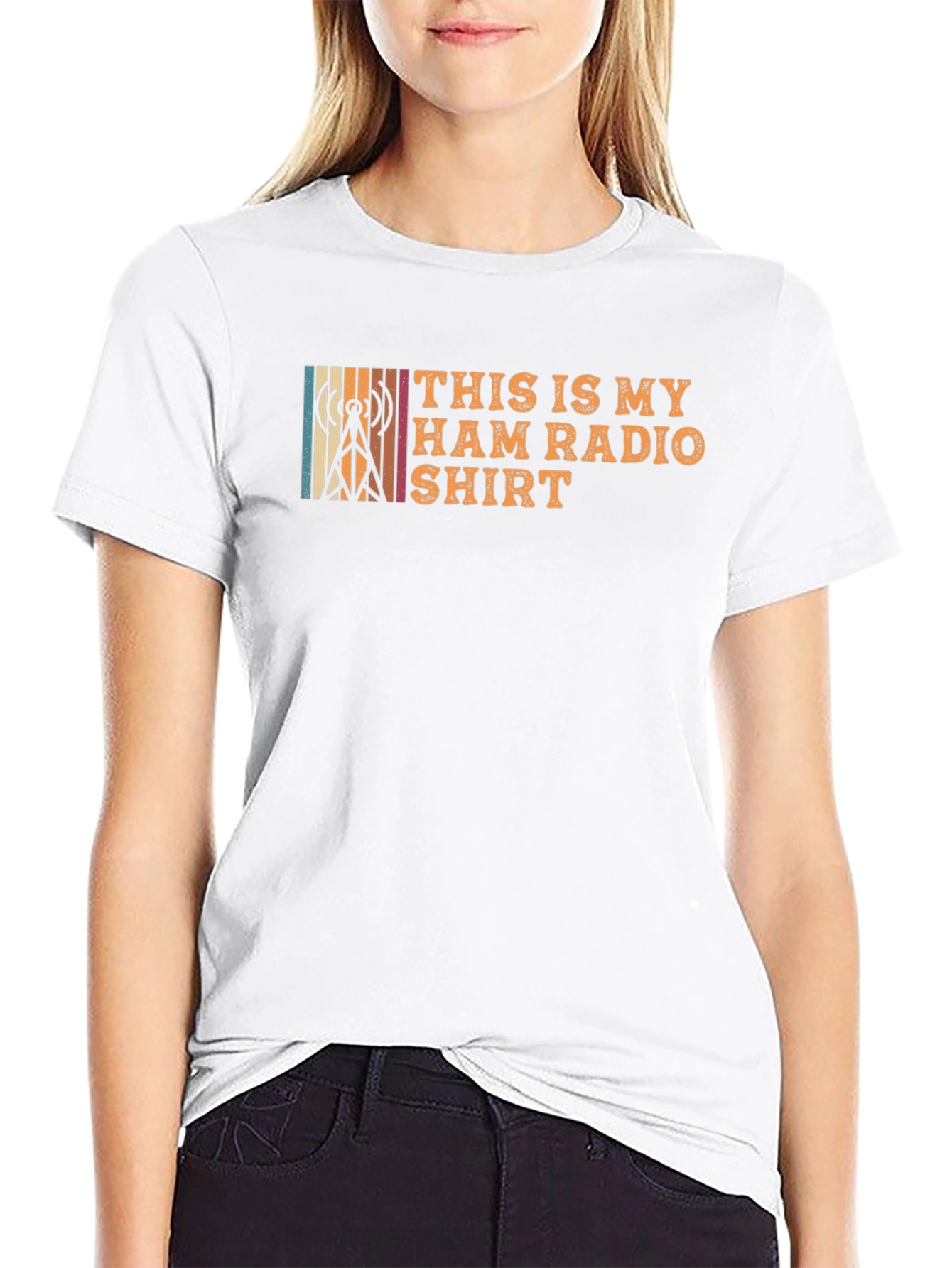 Black This Is My Ham Radio Shirt - Vintage Amateur Radio T-Shirt view 9