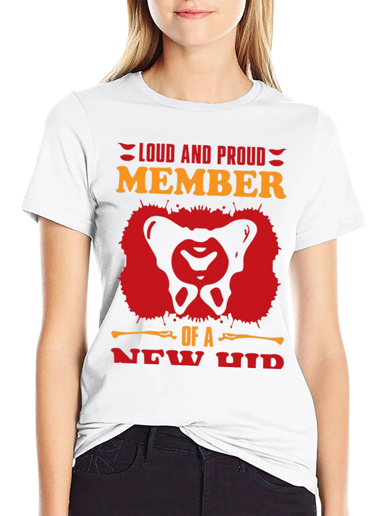 Black Loud and Proud Member T-Shirt - New Hip view 9