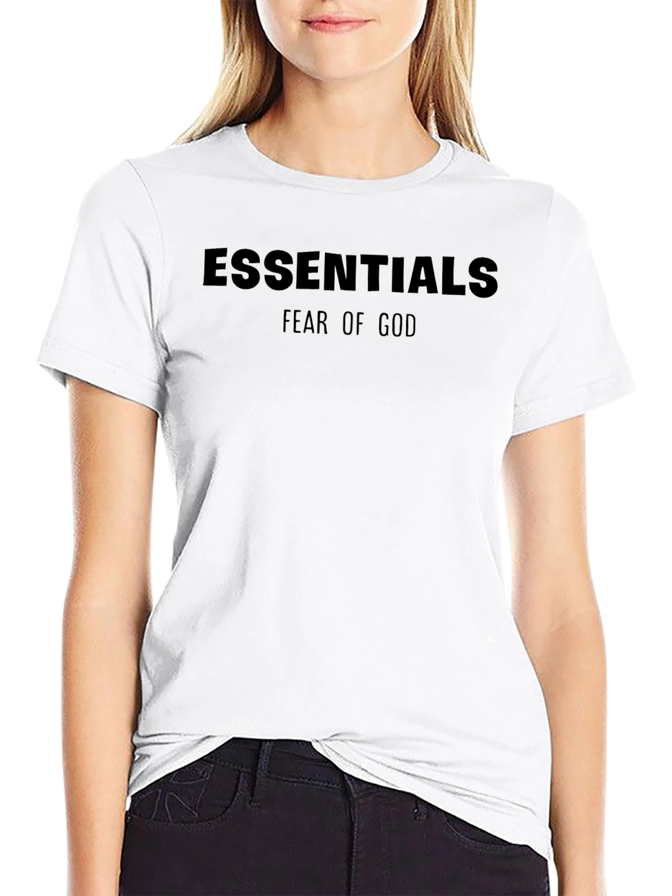 Black Essentials Fear of God T-Shirt view 9