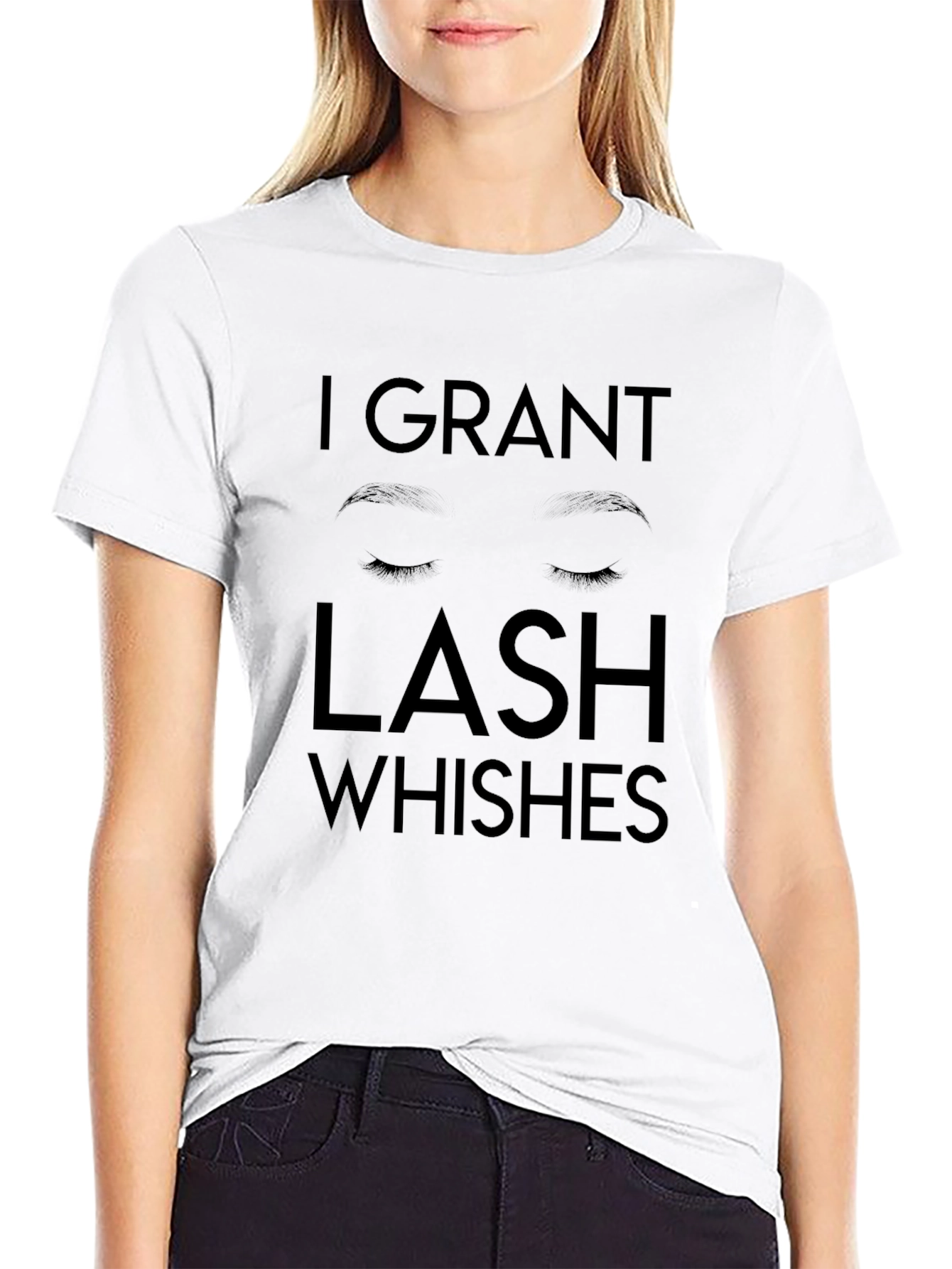Black I Grant Lash Whishes Black T-Shirt view 9