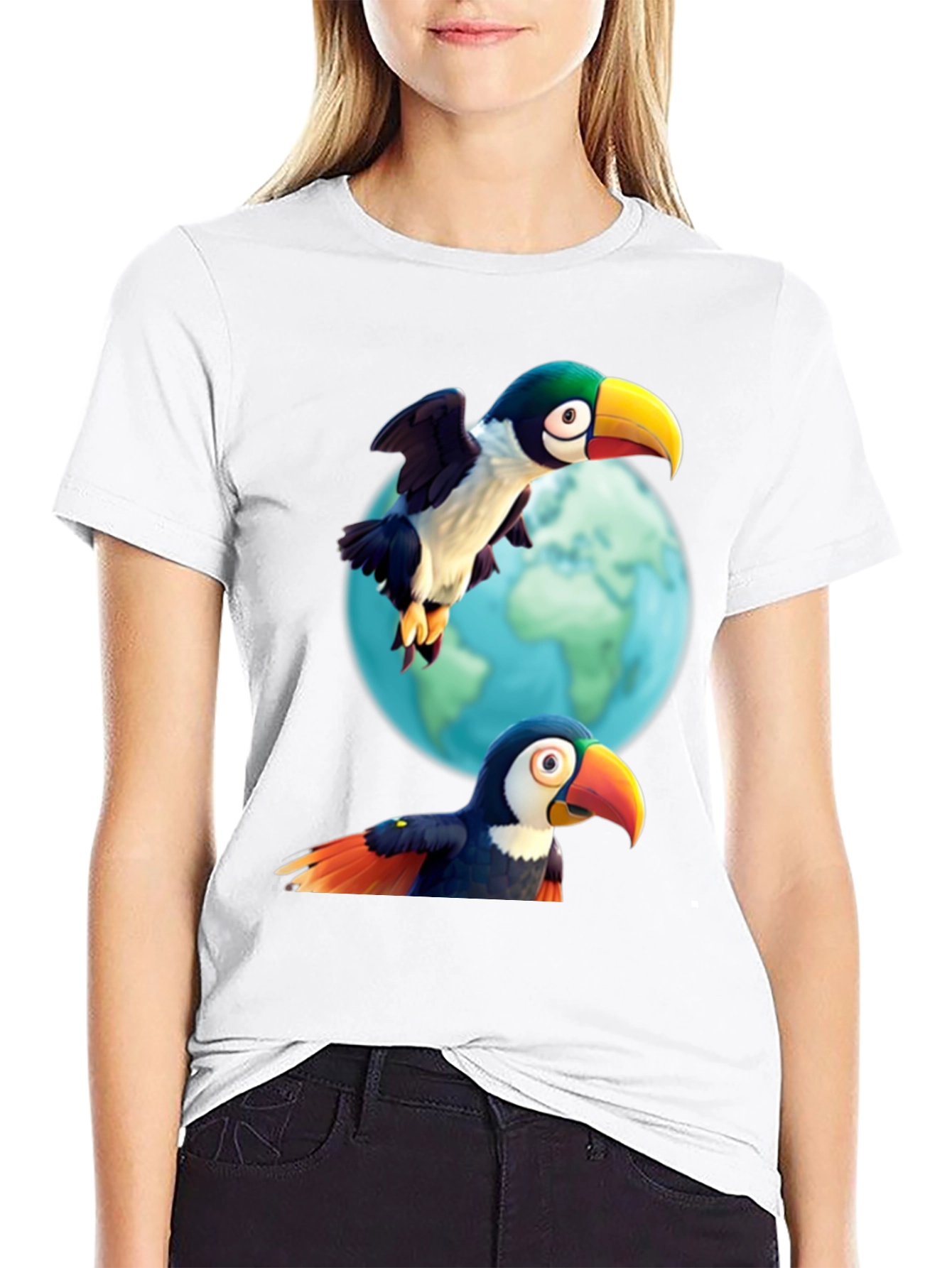 Black Toucan T-Shirt: A Tropical Adventure! view 9