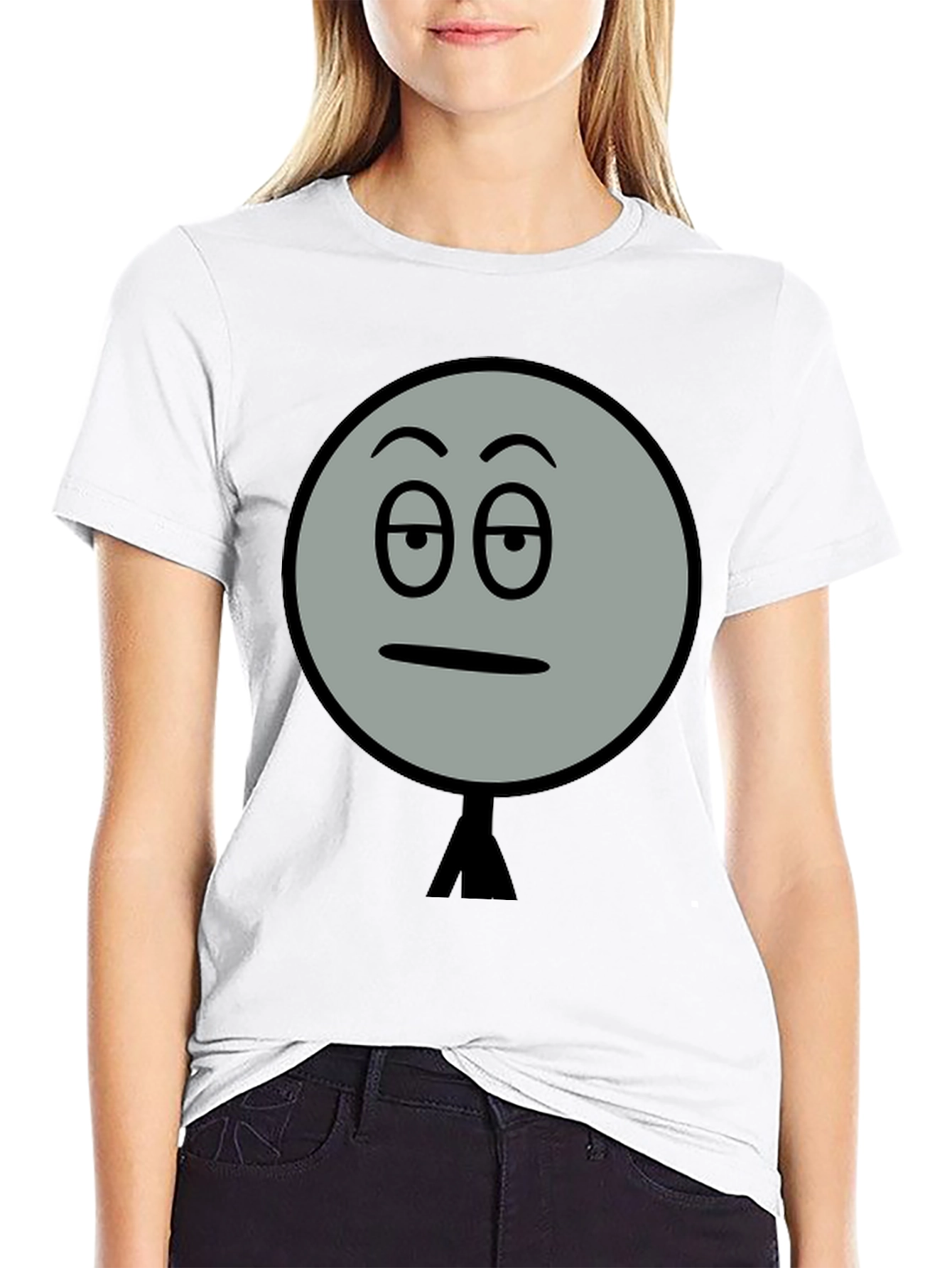 Black Sarcastic Mood T-Shirt - Funny Graphic Tee view 9