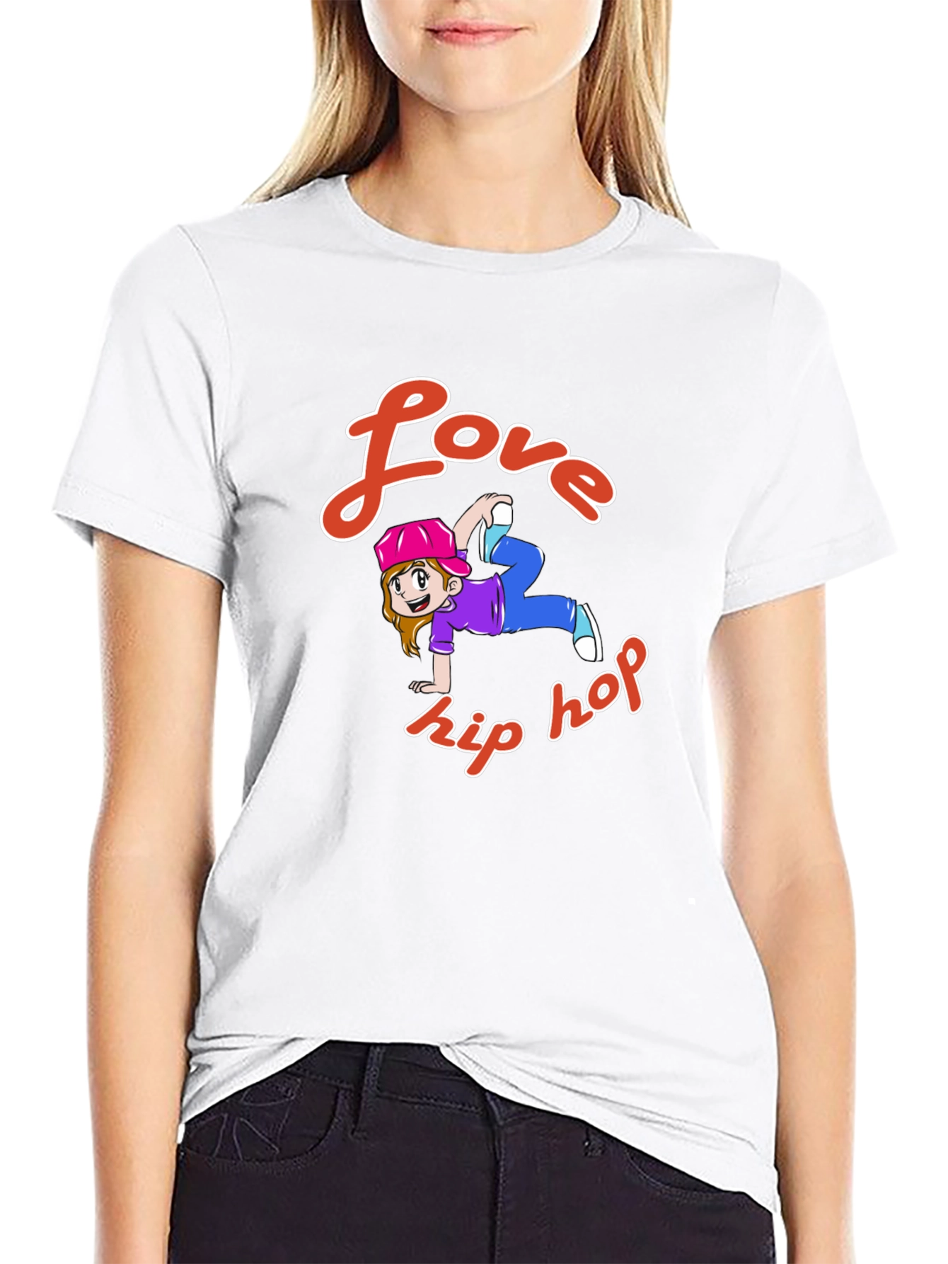 Black Love Hip Hop Graphic T-Shirt - Black Cotton Tee view 9
