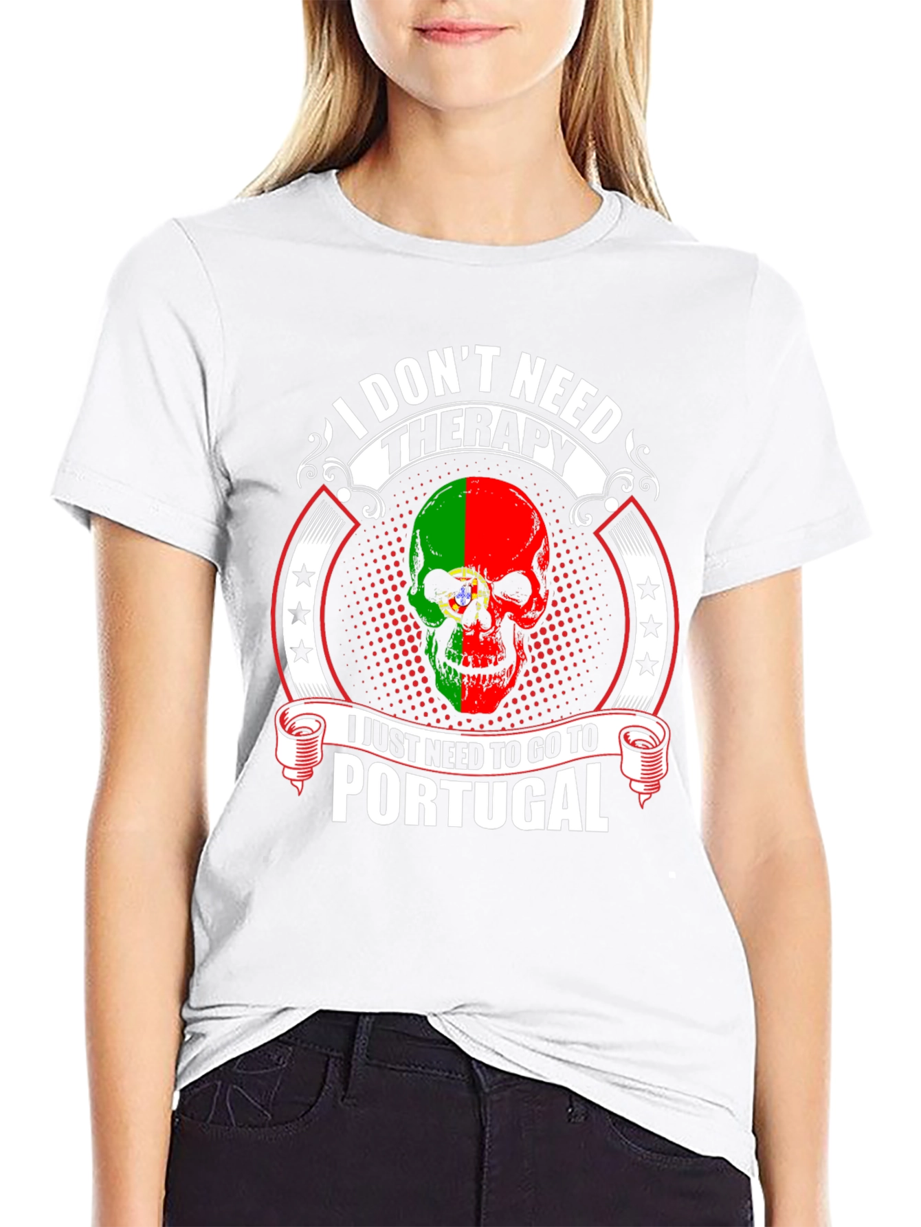 Portugal Skull T-Shirt - Therapy Alternative Tee - 9
