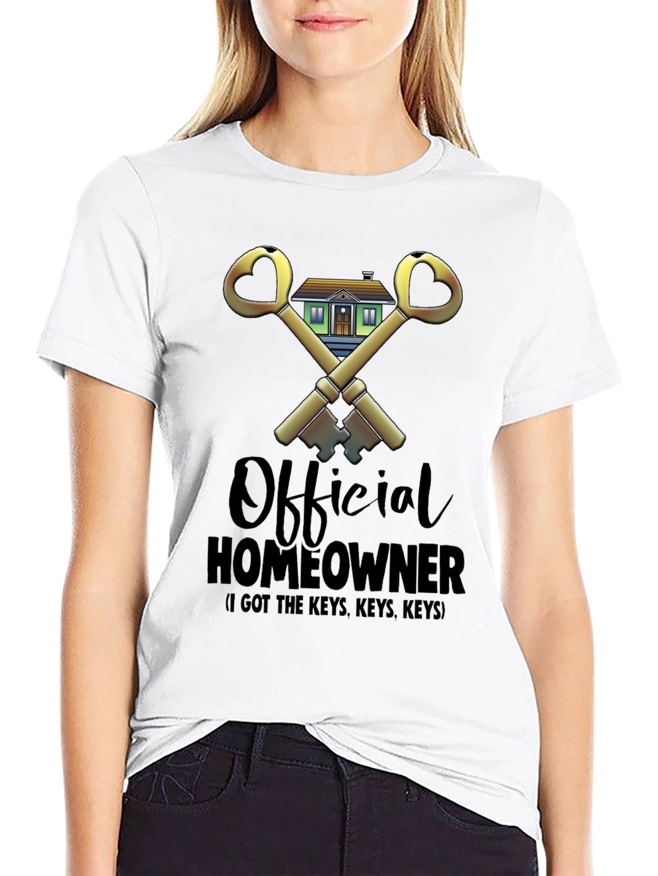 Black Official Homeowner T-Shirt - Got the Keys! view 9