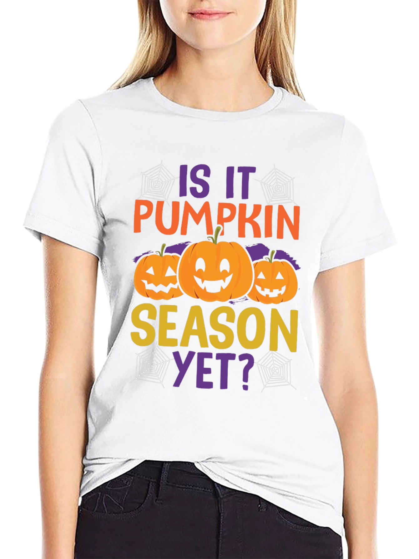Halloween Pumpkin Season Graphic T-Shirt - 9