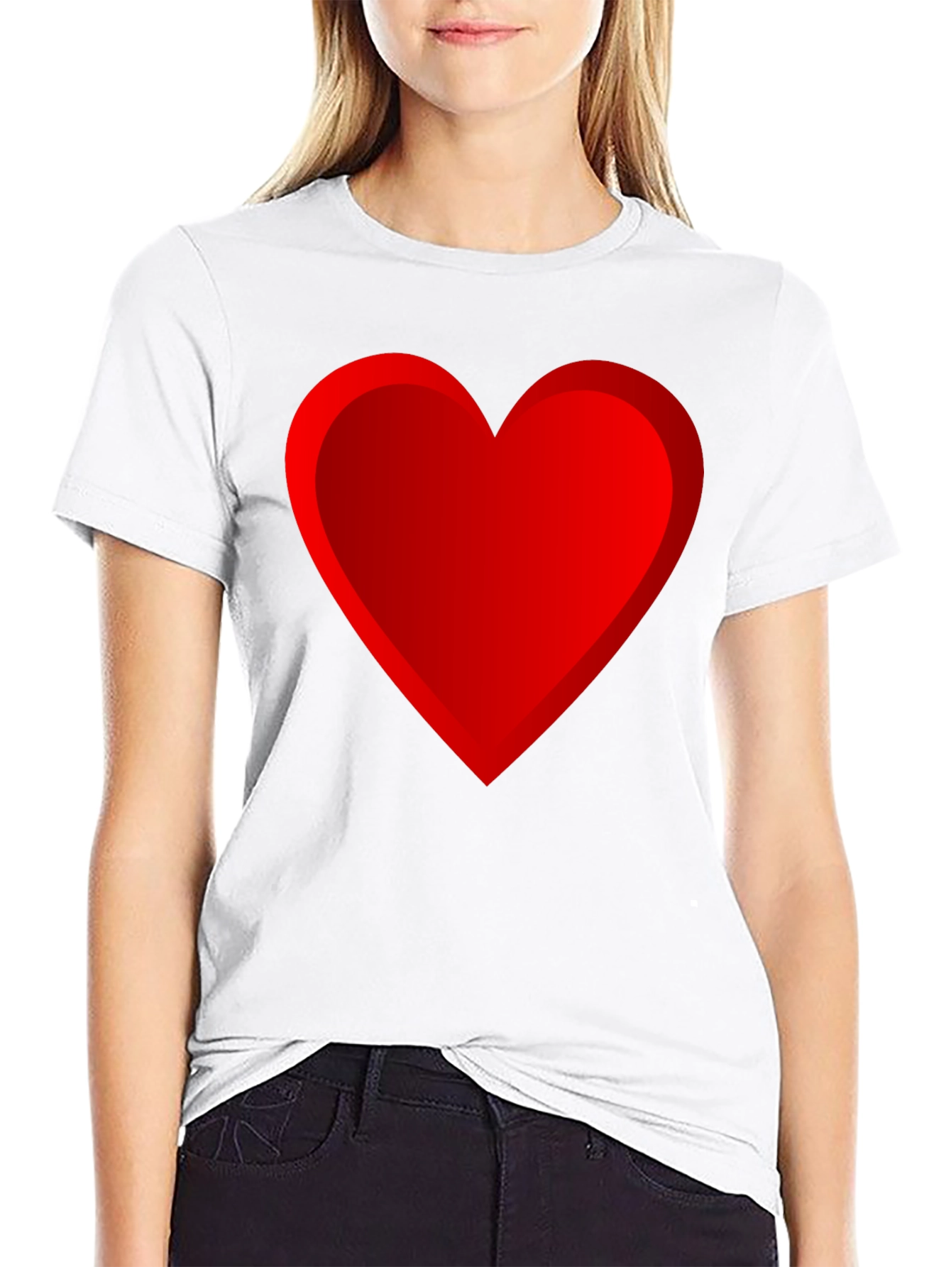 Black Heart Graphic Black T-Shirt view 9