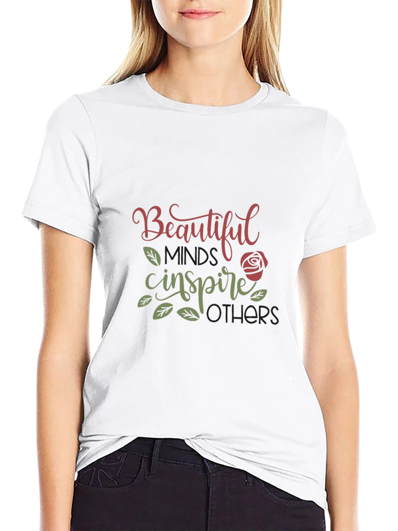 Black Beautiful Minds Inspire Others Graphic Tee view 9